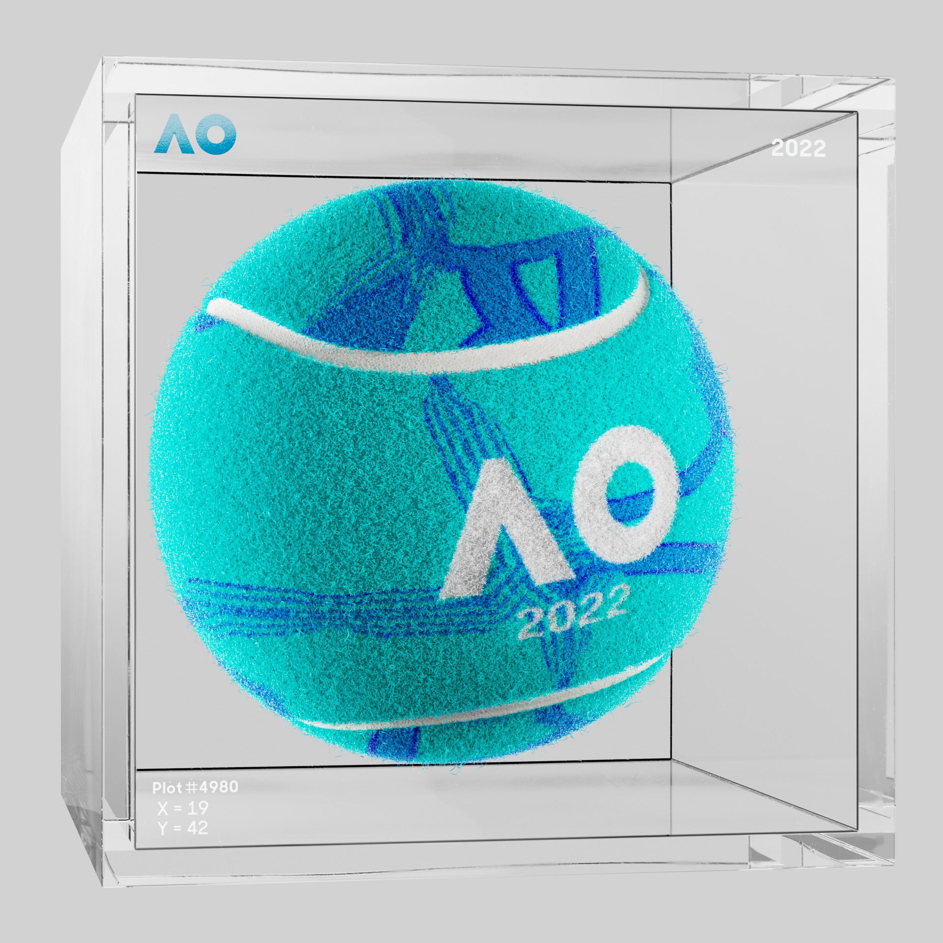 The Australian Open - The Australian Open Art Ball - AO Art Ball #4786 - NFT # 4786
