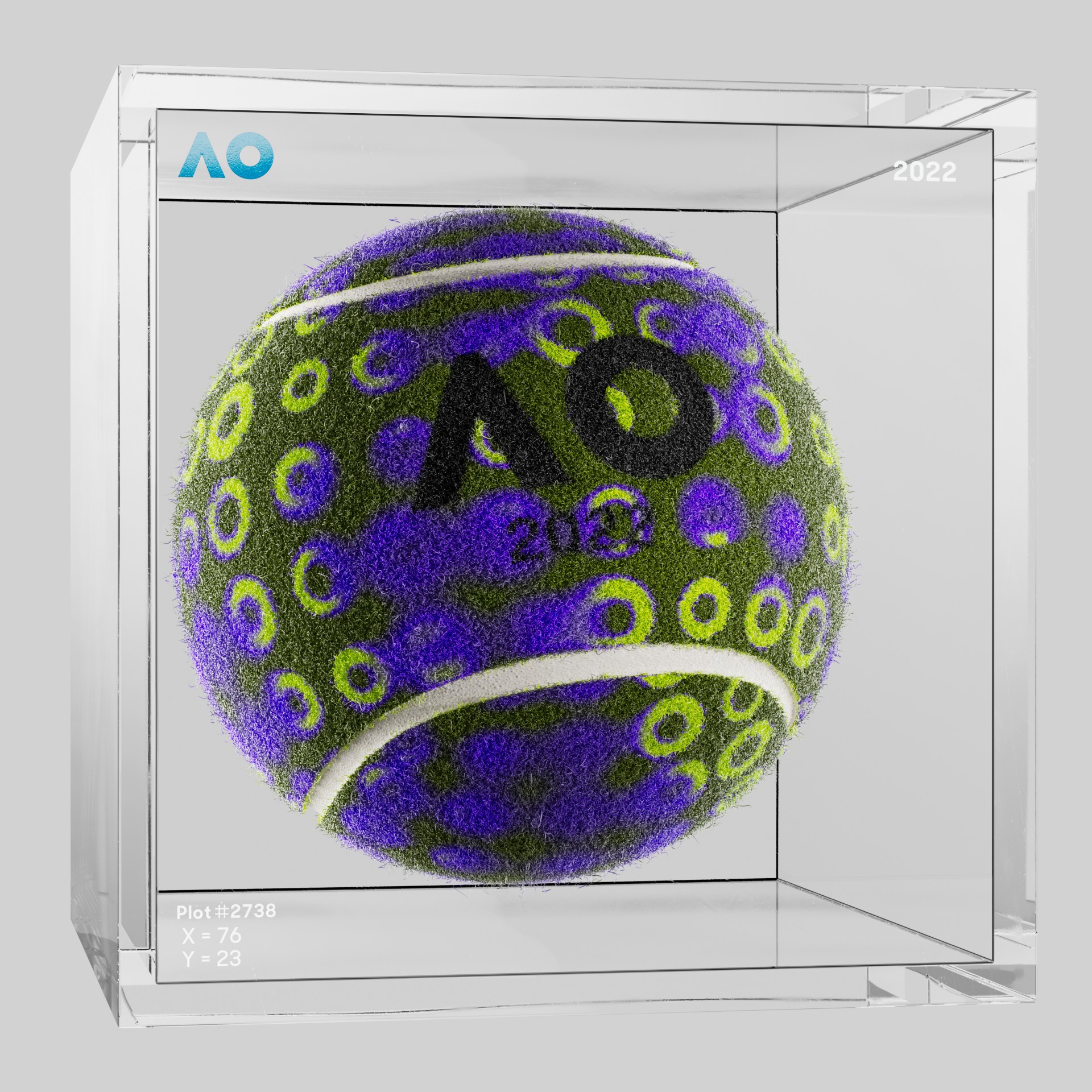 The Australian Open - The Australian Open Art Ball - AO Art Ball #479 - NFT # 479