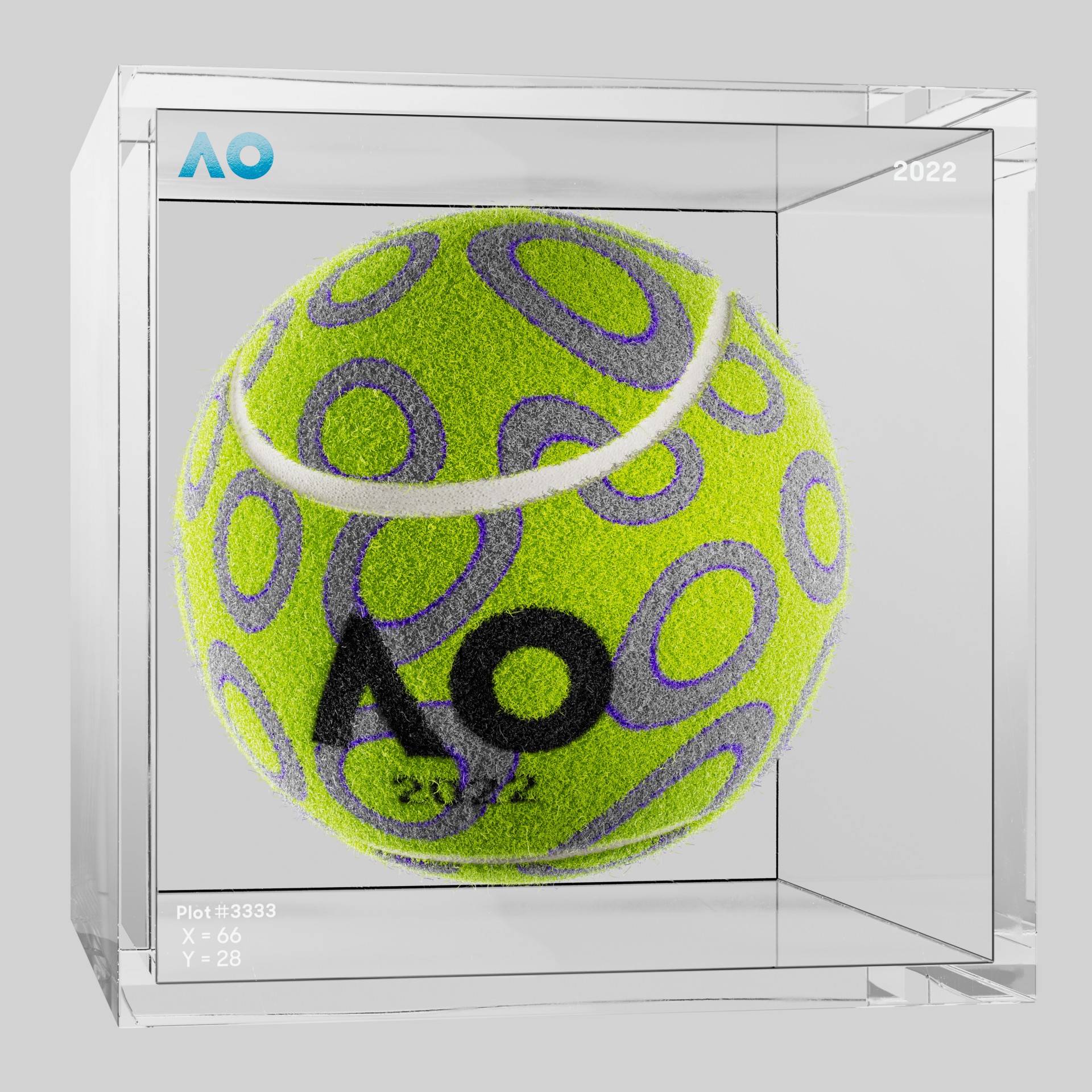 The Australian Open - The Australian Open Art Ball - AO Art Ball #4791 - NFT # 4791