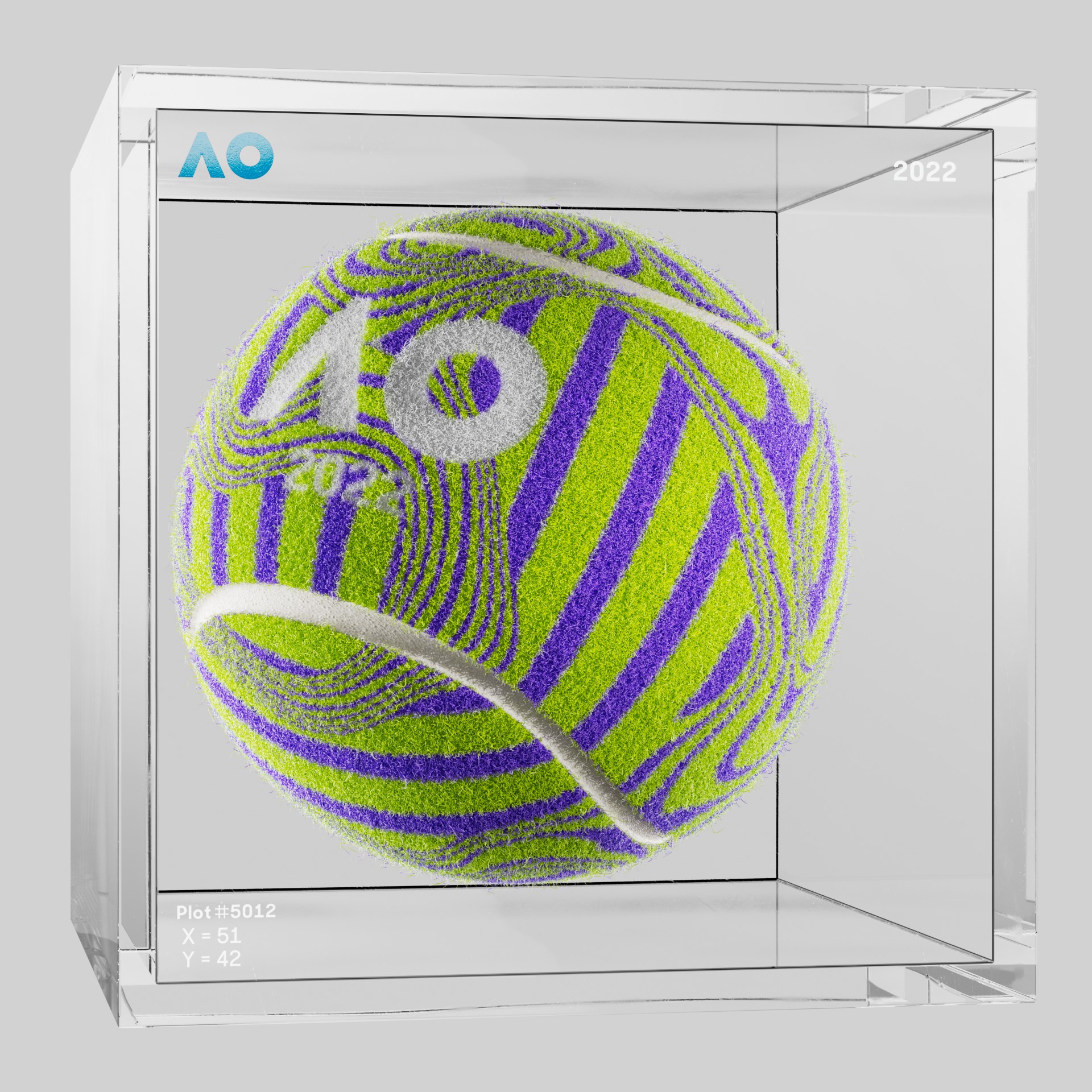 The Australian Open - The Australian Open Art Ball - AO Art Ball #4795 - NFT # 4795