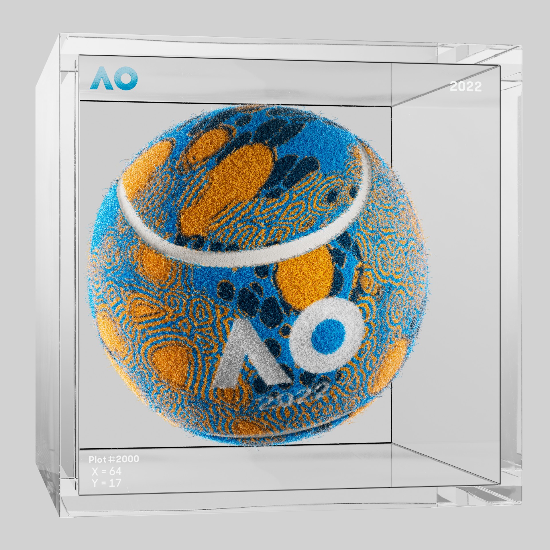 The Australian Open - The Australian Open Art Ball - AO Art Ball #48 - NFT # 48