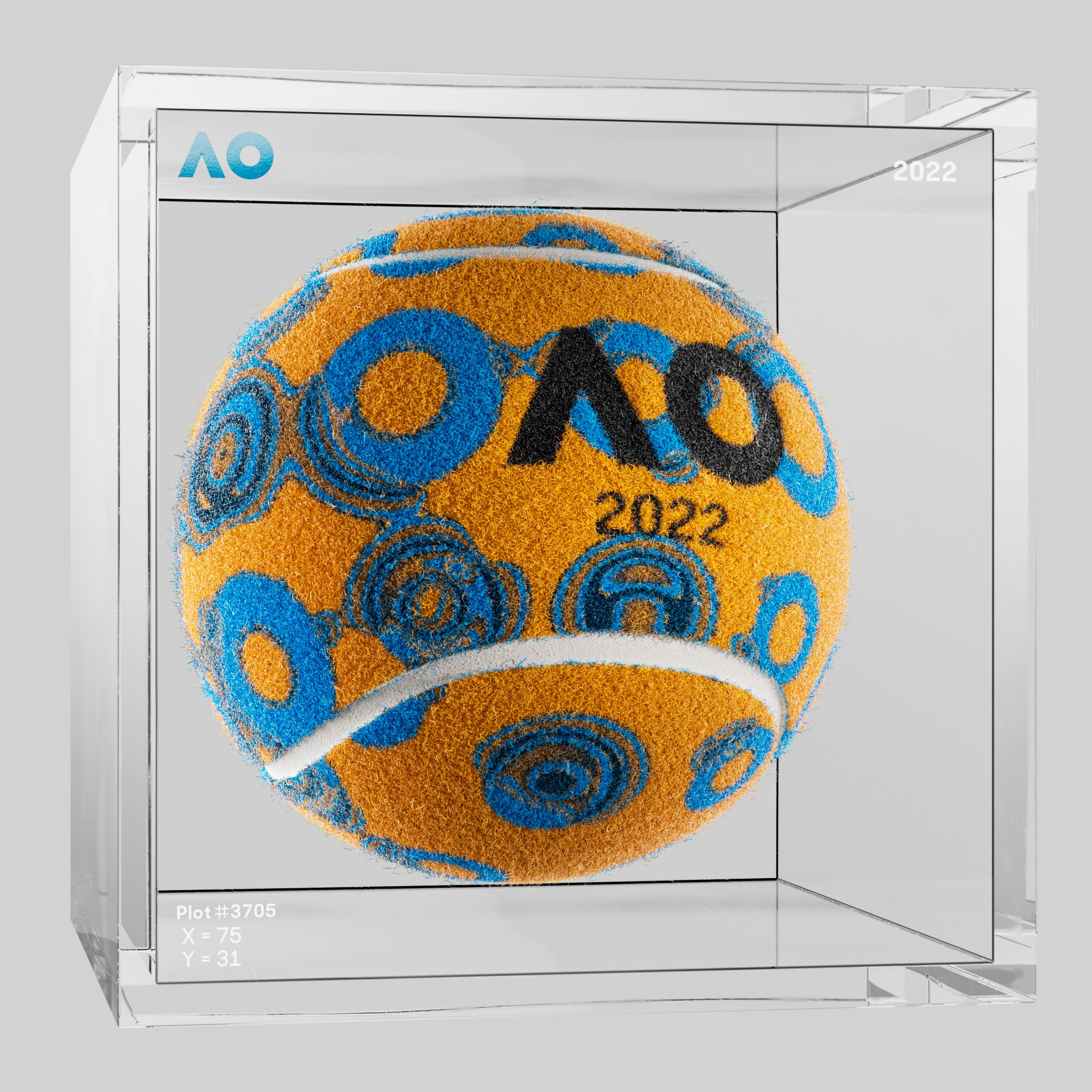 The Australian Open - The Australian Open Art Ball - AO Art Ball #480 - NFT # 480