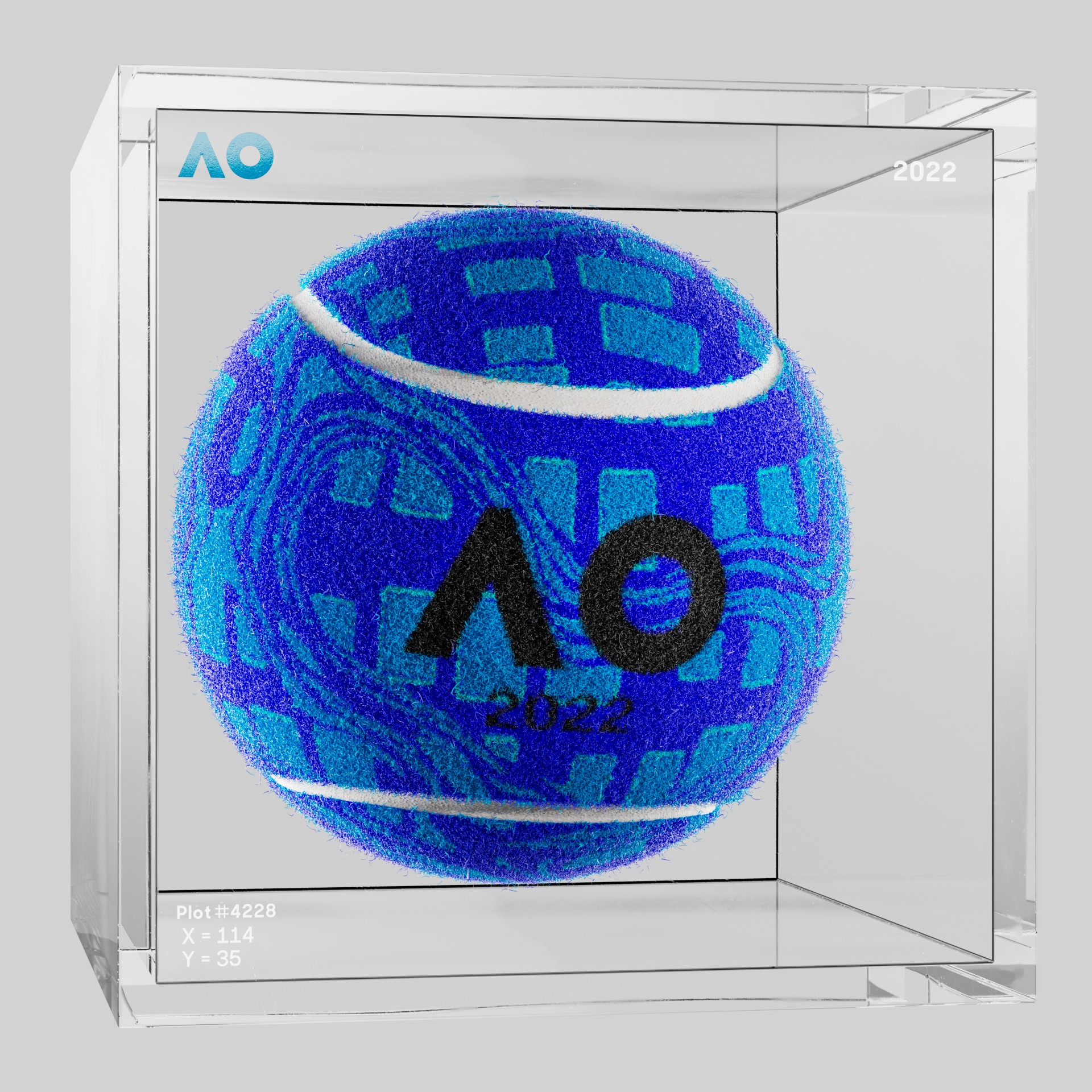 The Australian Open - The Australian Open Art Ball - AO Art Ball #4801 - NFT # 4801