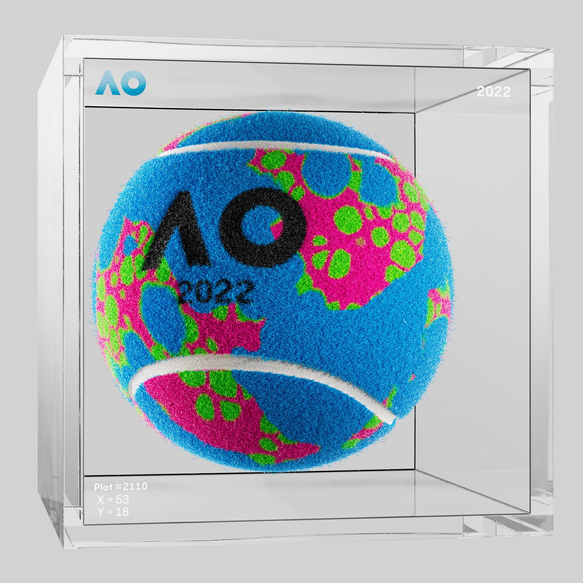 The Australian Open - The Australian Open Art Ball - AO Art Ball #4802 - NFT # 4802