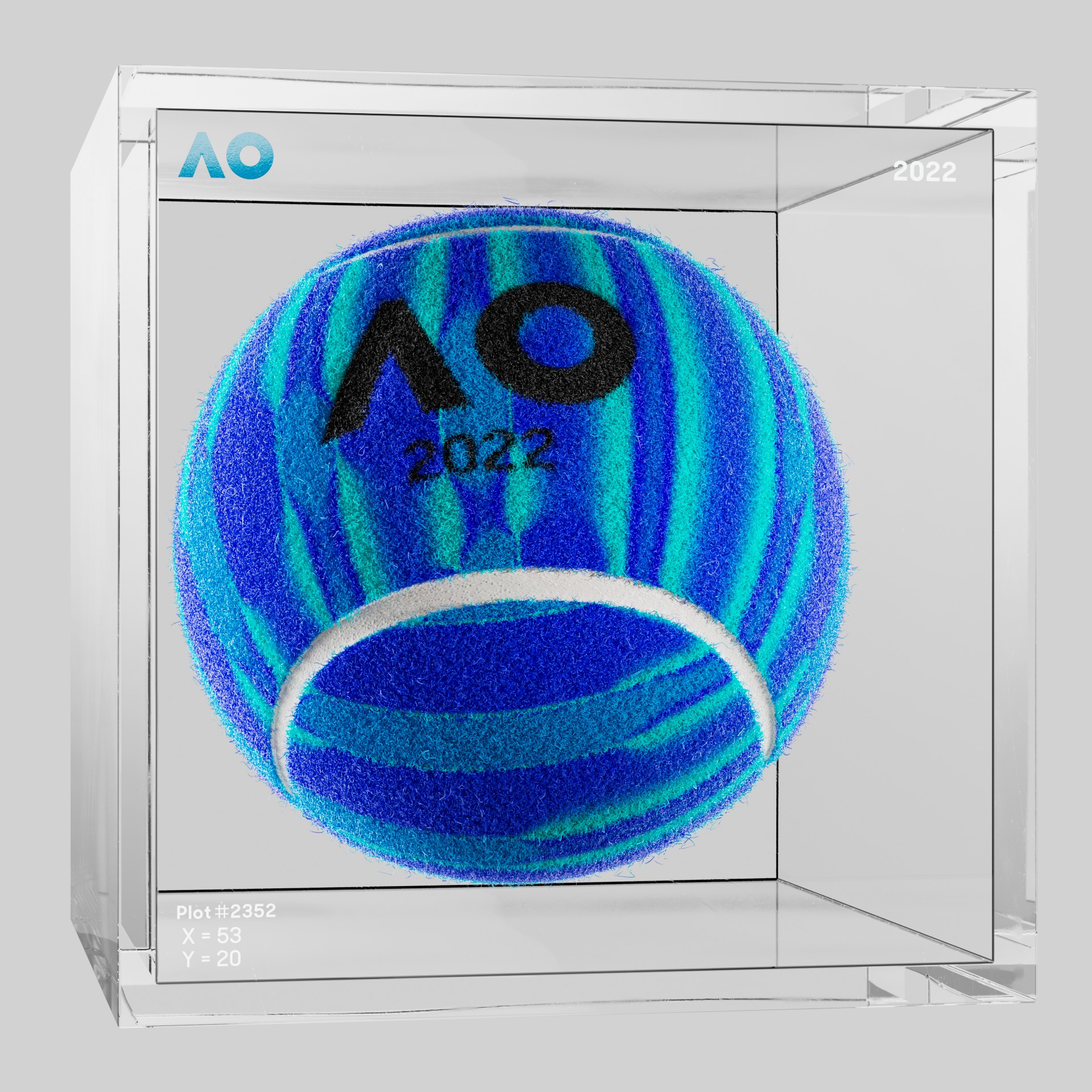 The Australian Open - The Australian Open Art Ball - AO Art Ball #4806 - NFT # 4806