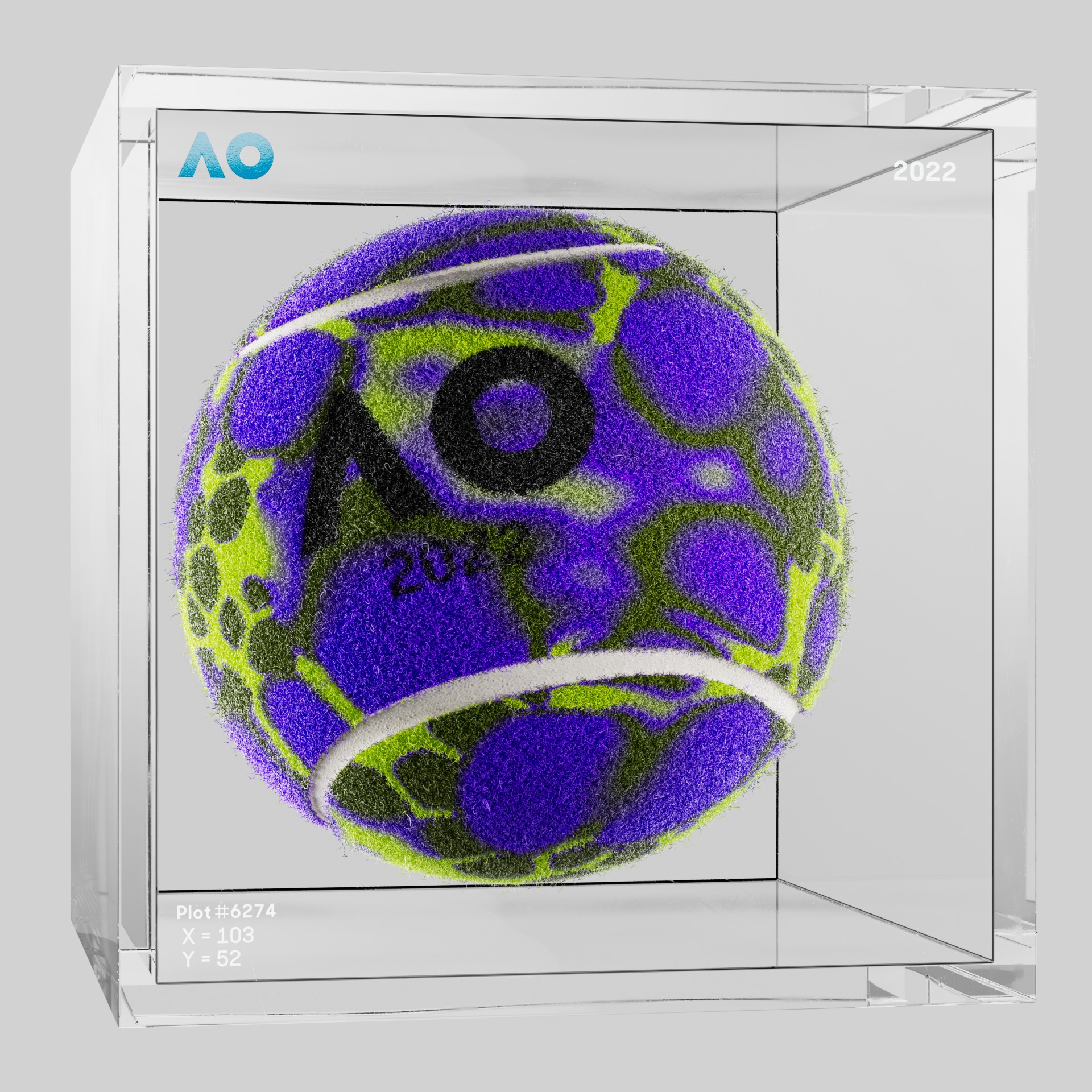 The Australian Open - The Australian Open Art Ball - AO Art Ball #4807 - NFT # 4807