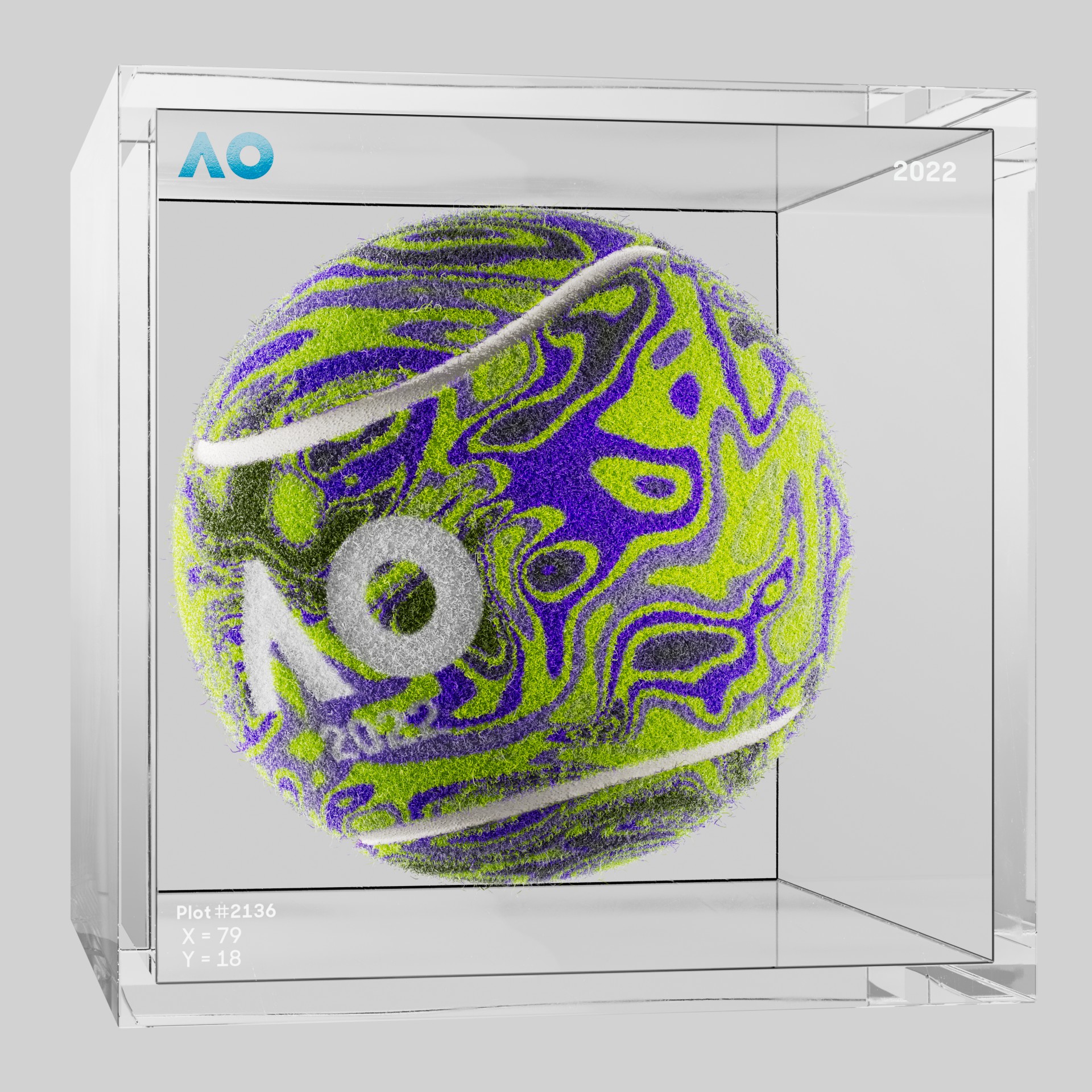 The Australian Open - The Australian Open Art Ball - AO Art Ball #4808 - NFT # 4808