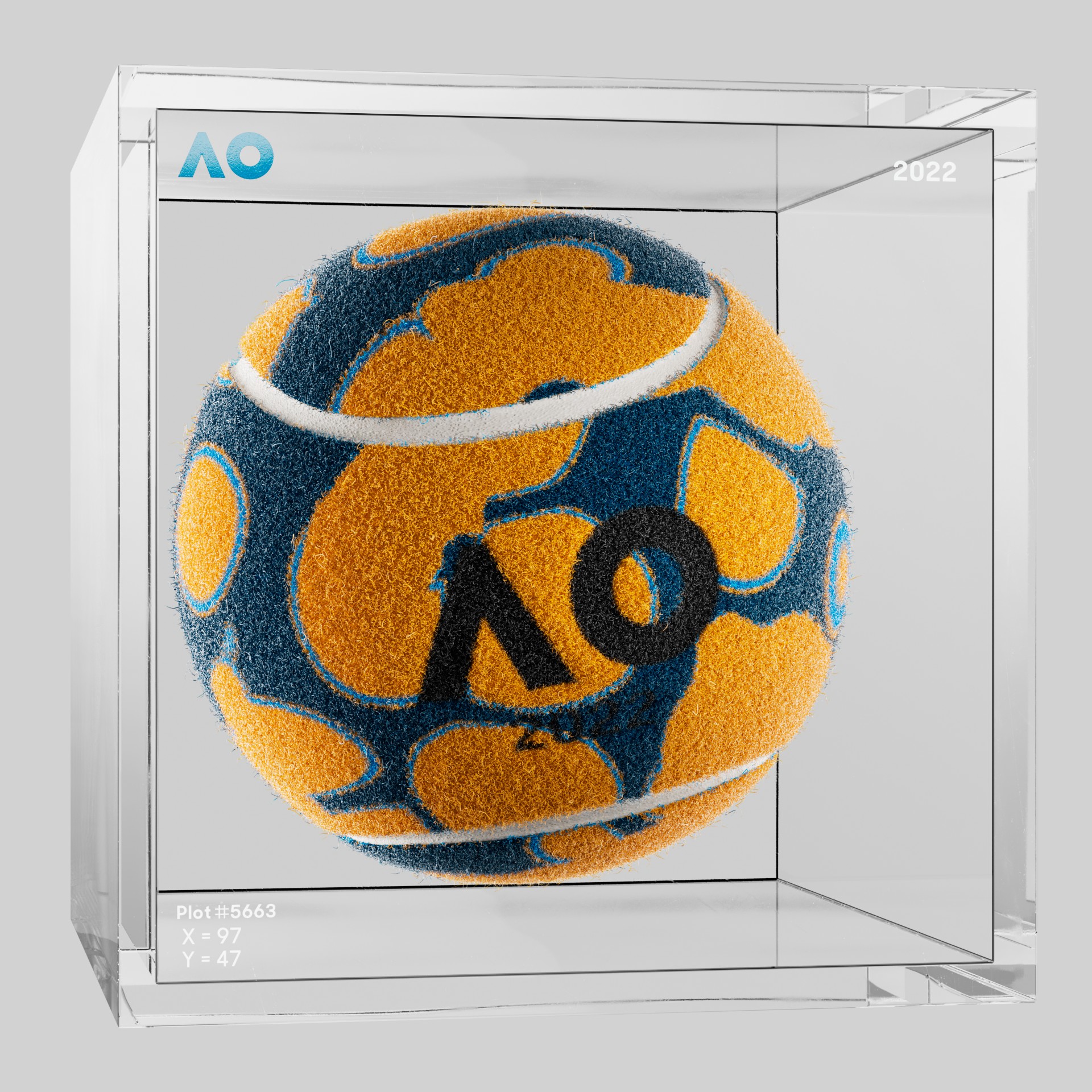 The Australian Open - The Australian Open Art Ball - AO Art Ball #4809 - NFT # 4809