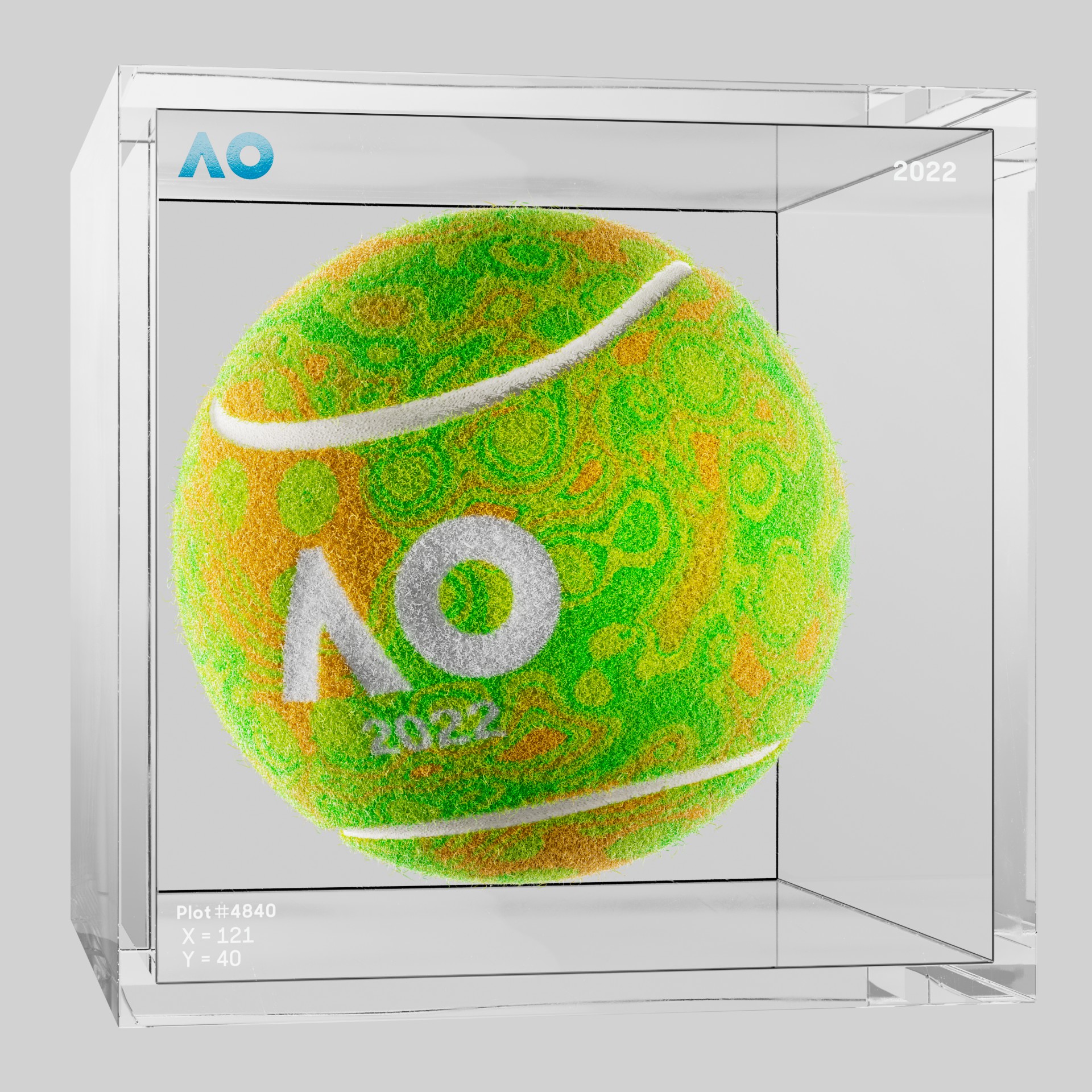 The Australian Open - The Australian Open Art Ball - AO Art Ball #4810 - NFT # 4810