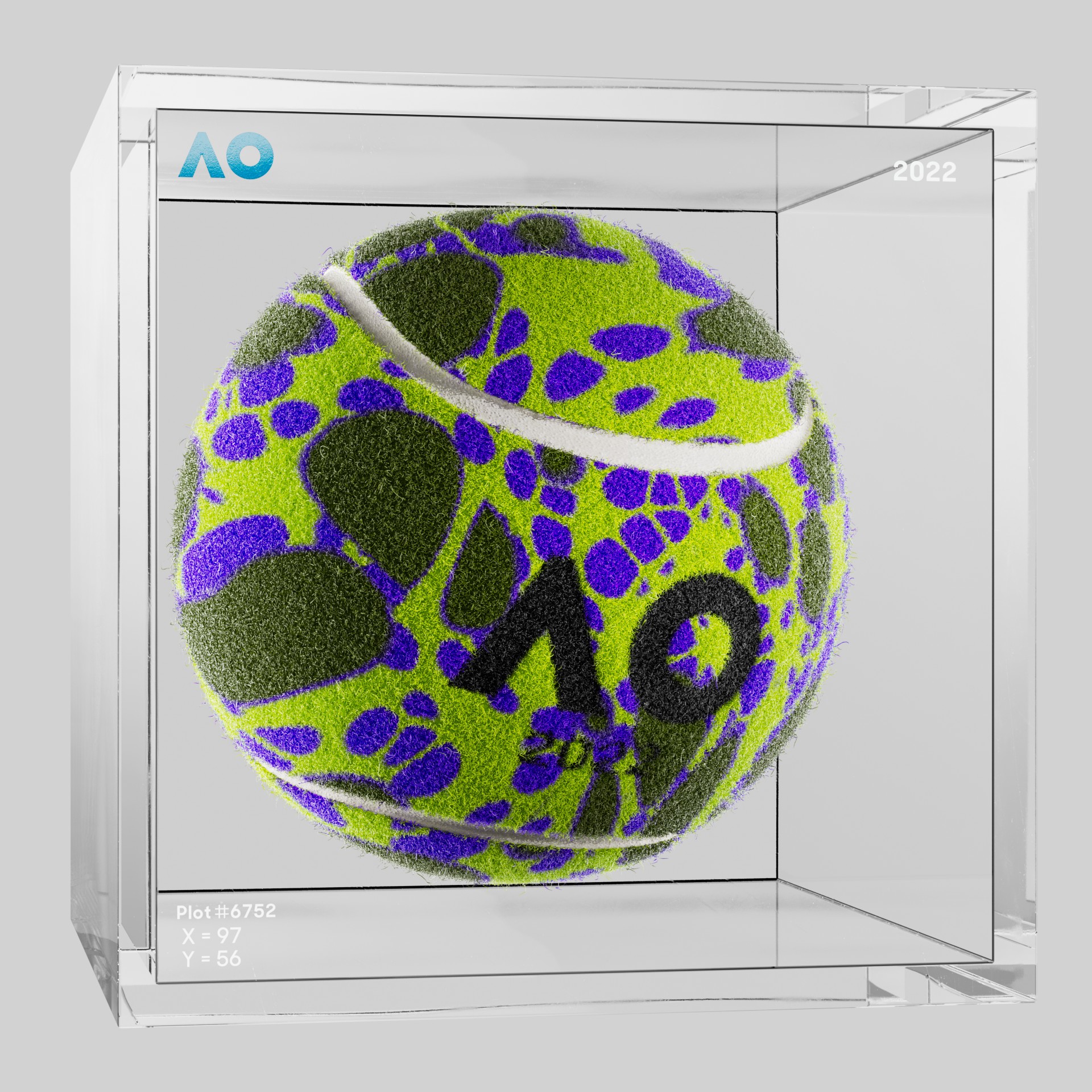 The Australian Open - The Australian Open Art Ball - AO Art Ball #4811 - NFT # 4811