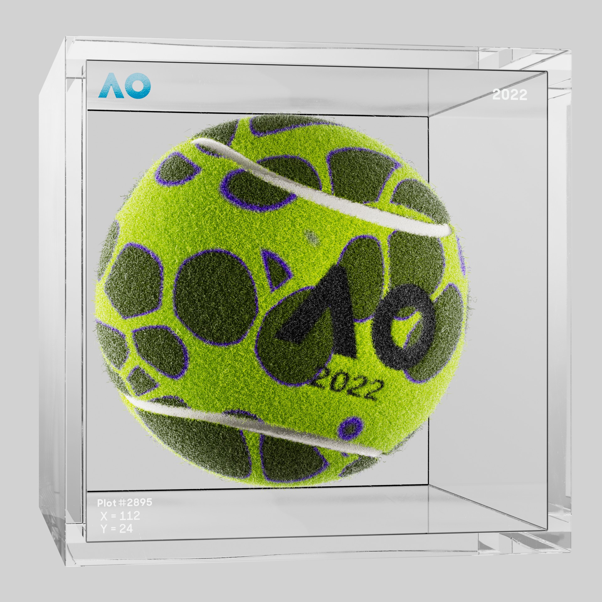 The Australian Open - The Australian Open Art Ball - AO Art Ball #4812 - NFT # 4812