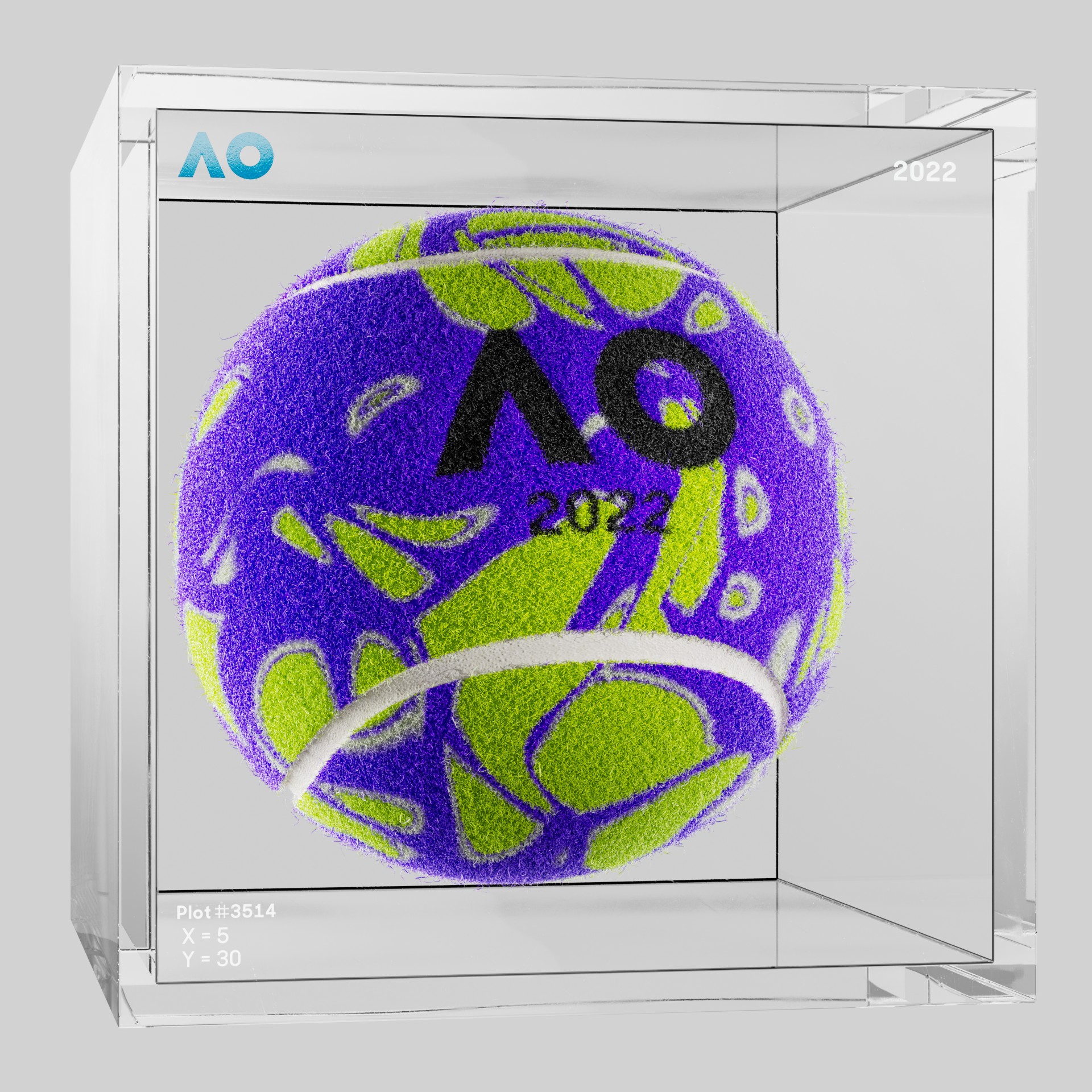 The Australian Open - The Australian Open Art Ball - AO Art Ball #4813 - NFT # 4813