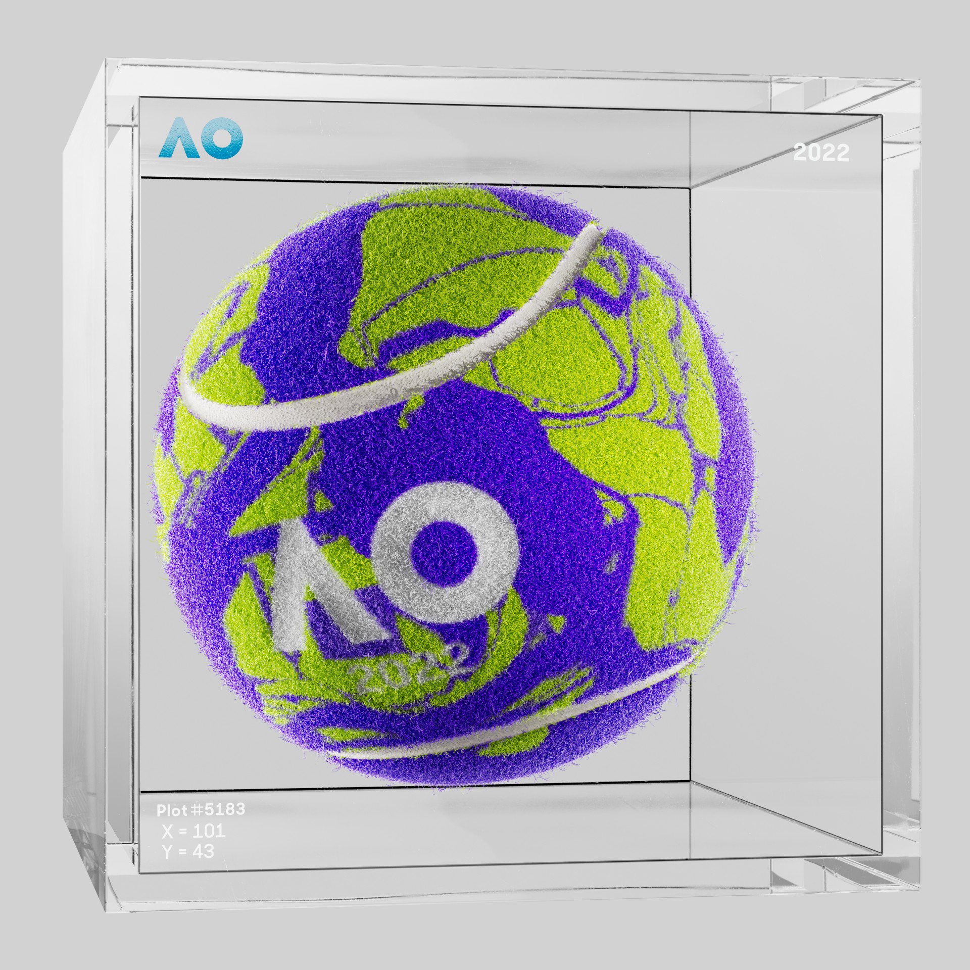 The Australian Open - The Australian Open Art Ball - AO Art Ball #4814 - NFT # 4814