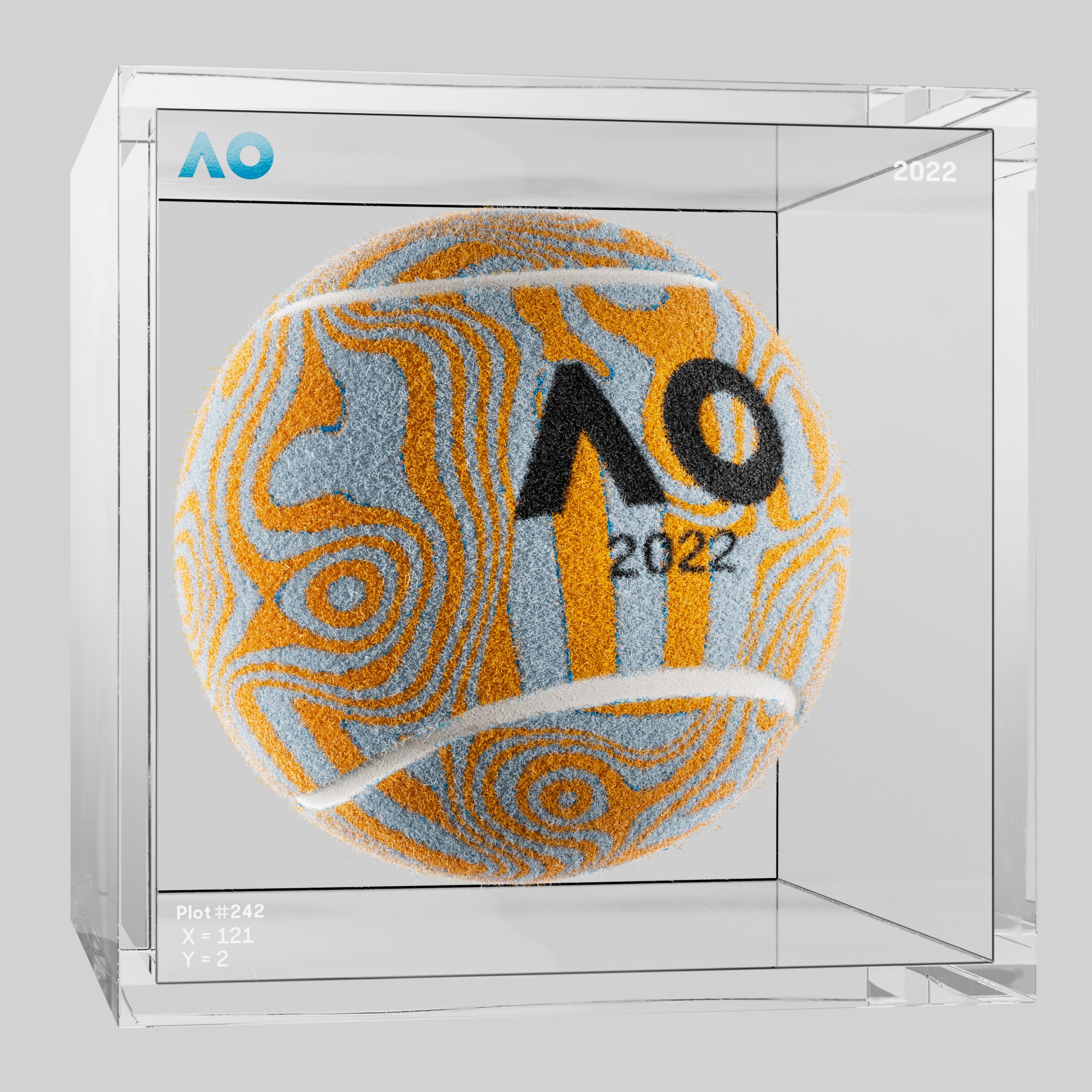 The Australian Open - The Australian Open Art Ball - AO Art Ball #4819 - NFT # 4819