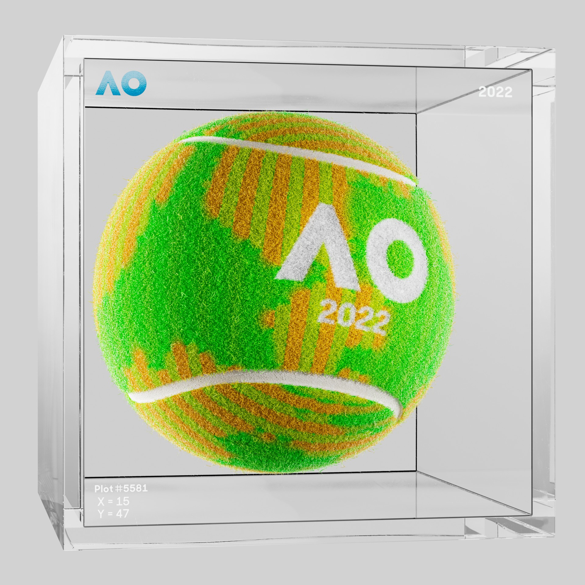 The Australian Open - The Australian Open Art Ball - AO Art Ball #482 - NFT # 482