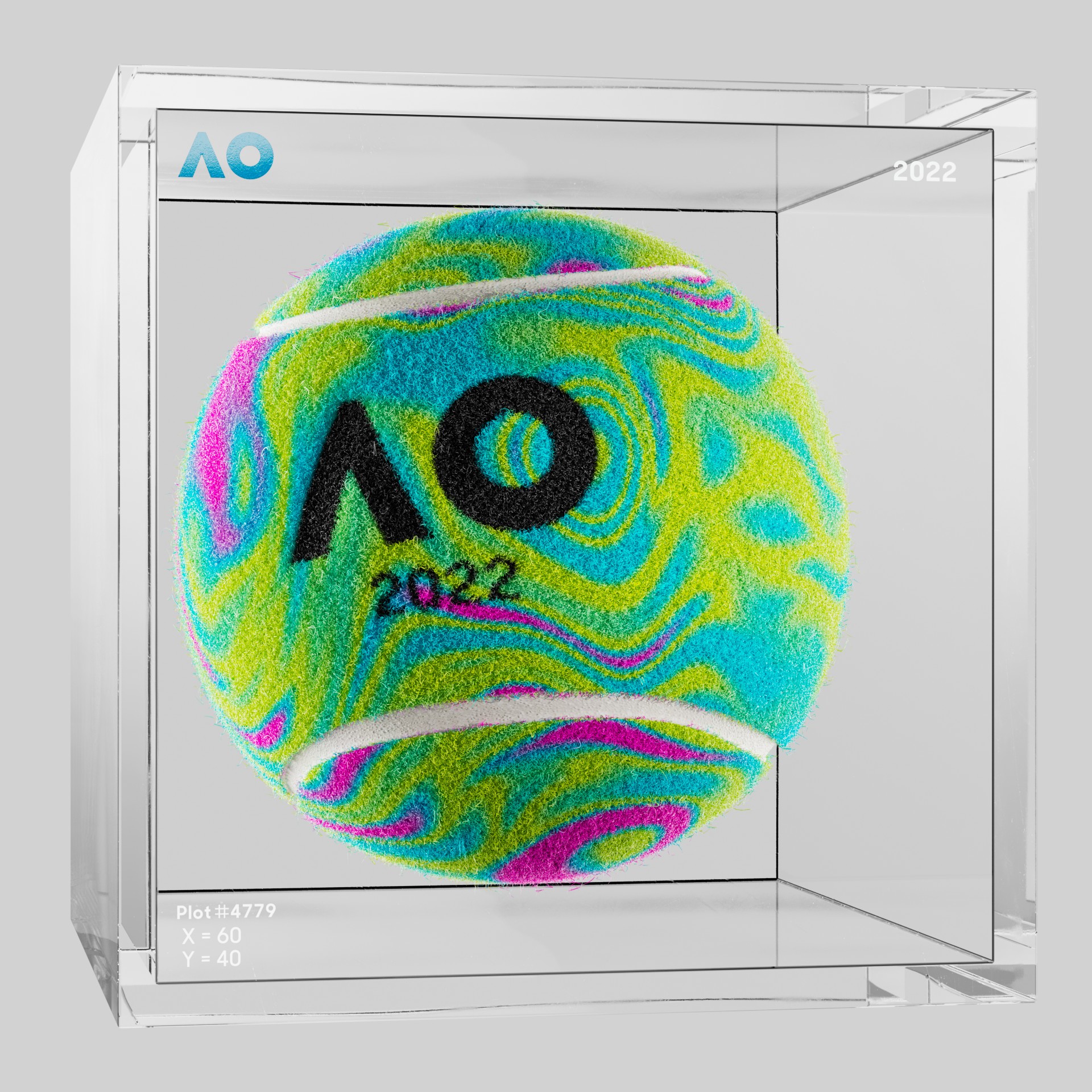 The Australian Open - The Australian Open Art Ball - AO Art Ball #4820 - NFT # 4820