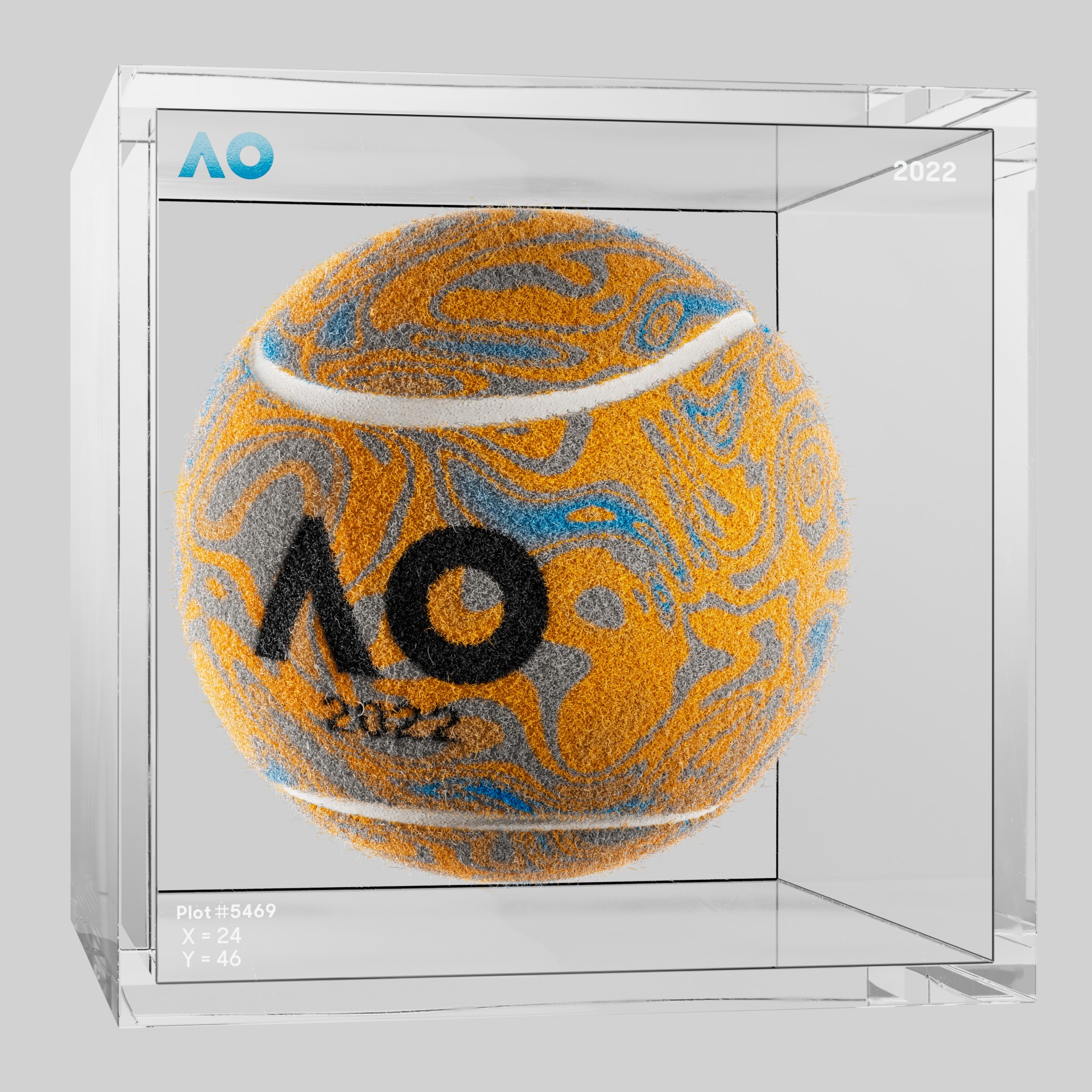 The Australian Open - The Australian Open Art Ball - AO Art Ball #4821 - NFT # 4821