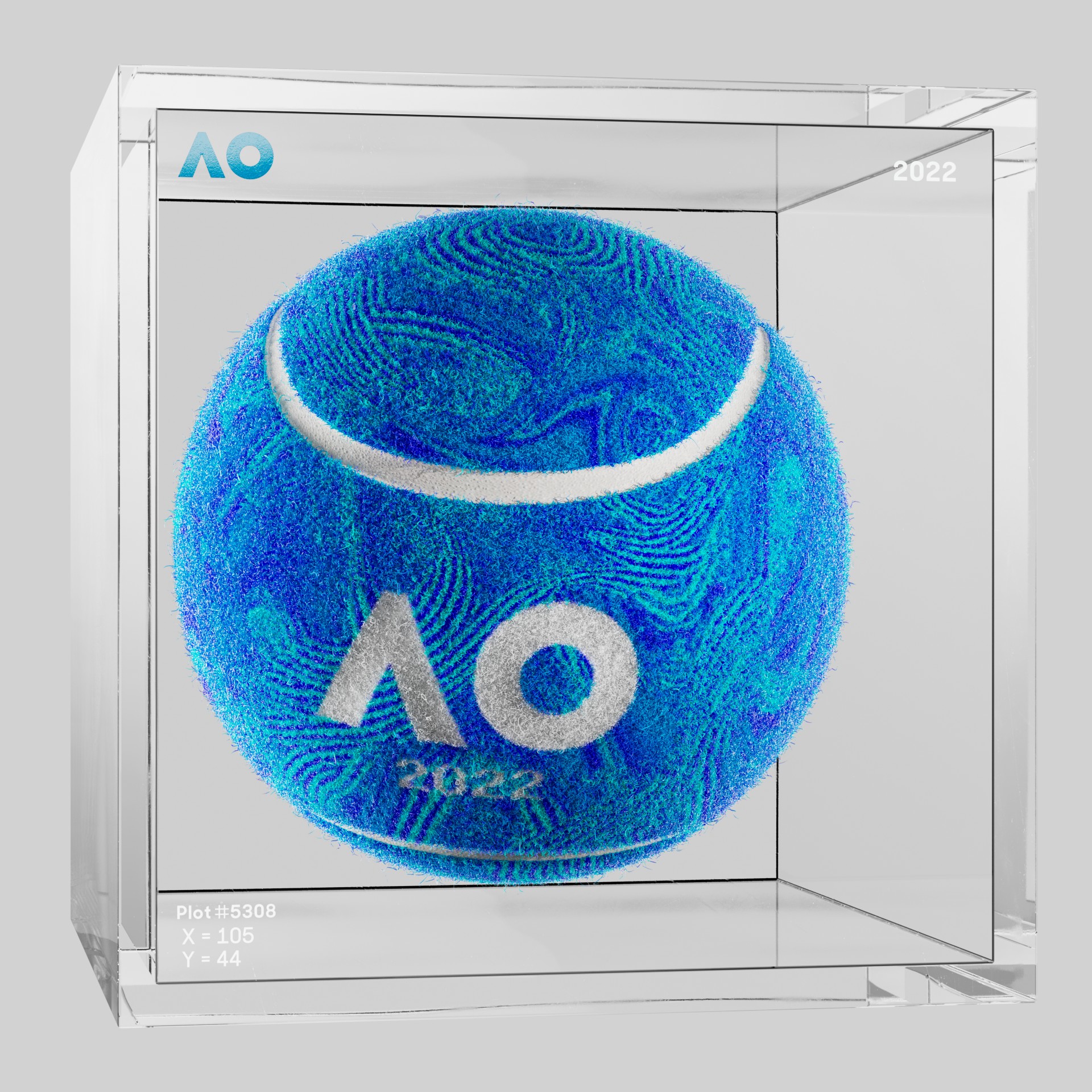 The Australian Open - The Australian Open Art Ball - AO Art Ball #4822 - NFT # 4822