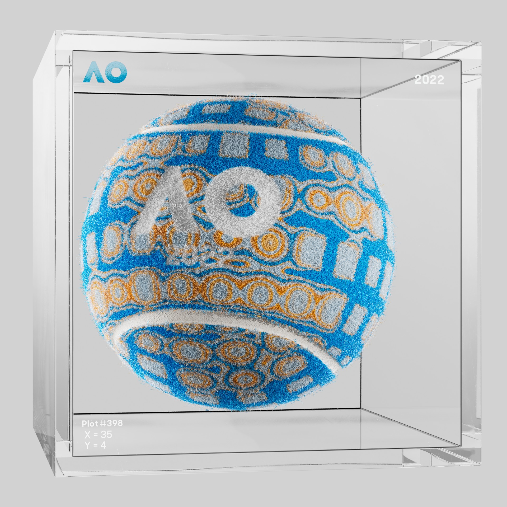 The Australian Open - The Australian Open Art Ball - AO Art Ball #4824 - NFT # 4824