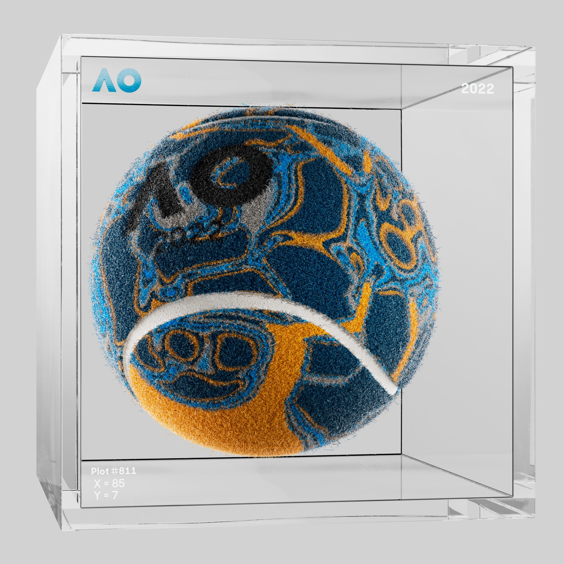 The Australian Open - The Australian Open Art Ball - AO Art Ball #4825 - NFT # 4825