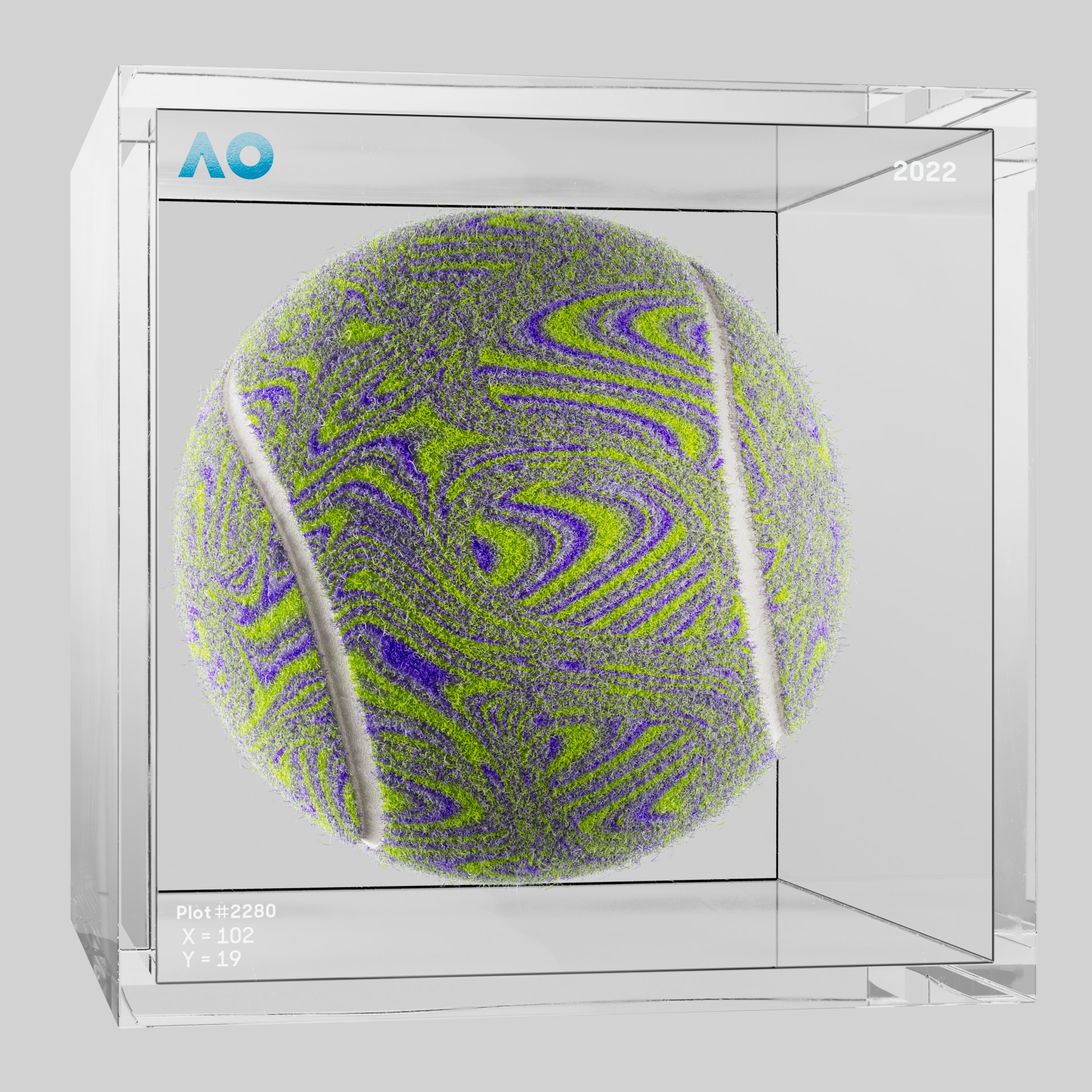 The Australian Open - The Australian Open Art Ball - AO Art Ball #4826 - NFT # 4826