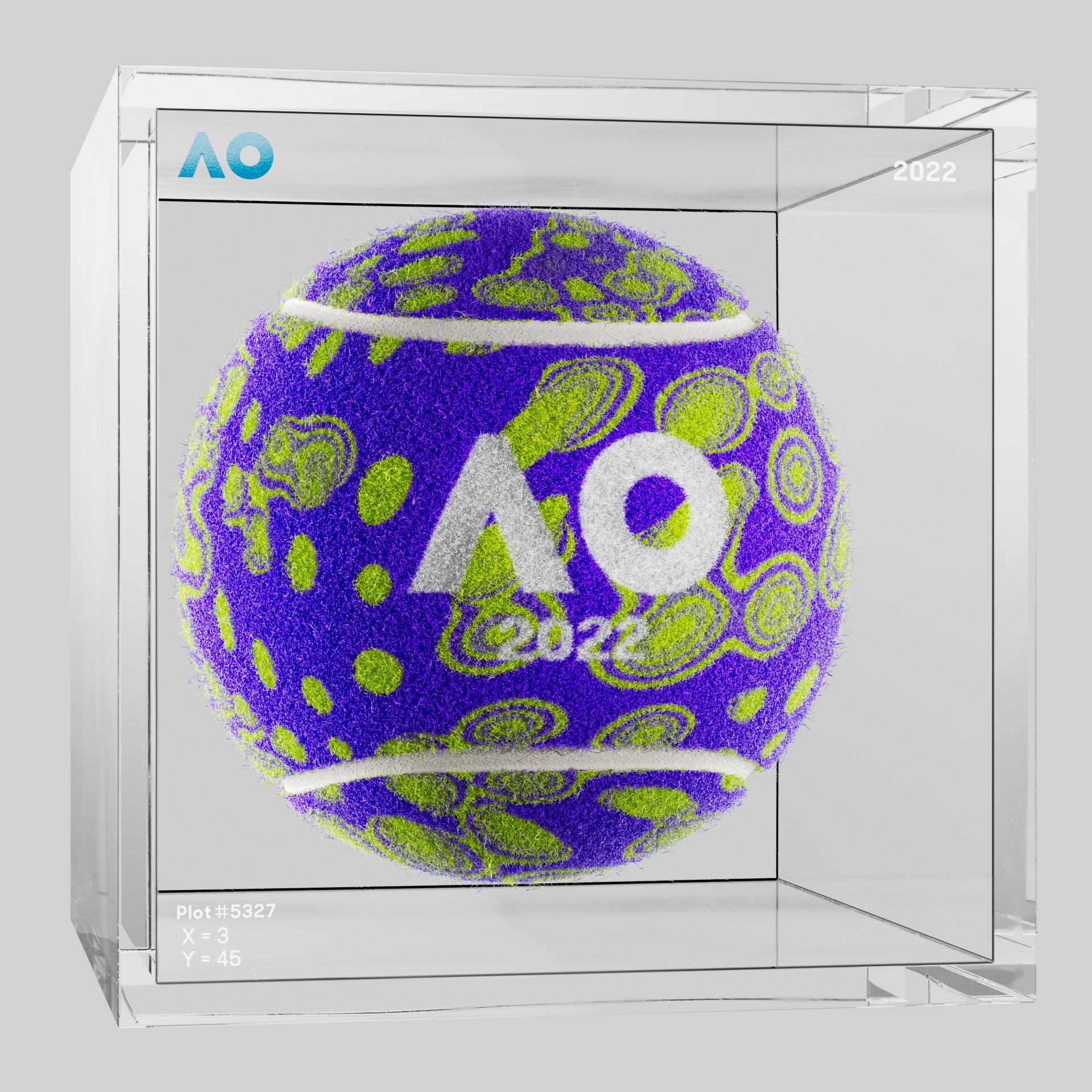 The Australian Open - The Australian Open Art Ball - AO Art Ball #4829 - NFT # 4829