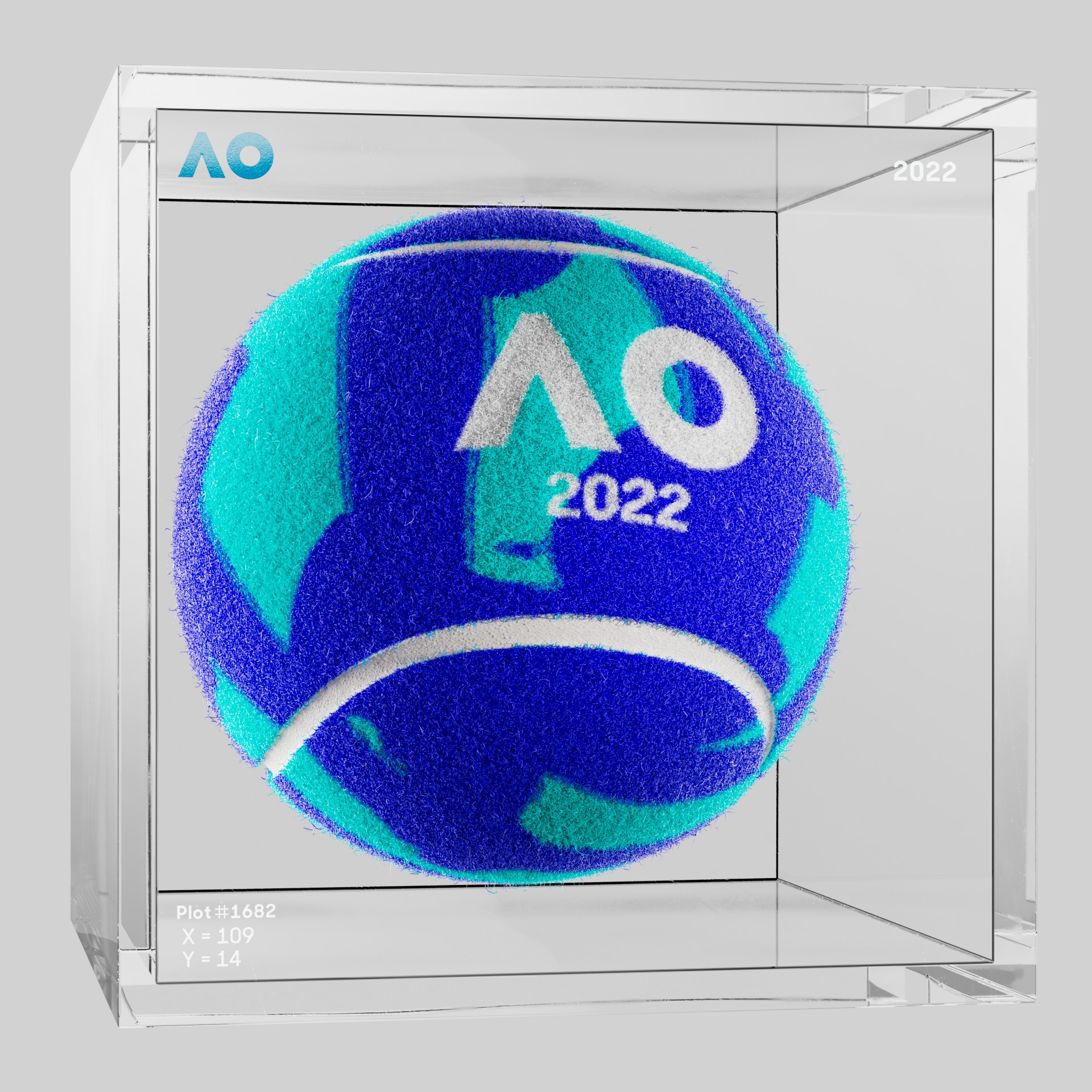 The Australian Open - The Australian Open Art Ball - AO Art Ball #4830 - NFT # 4830