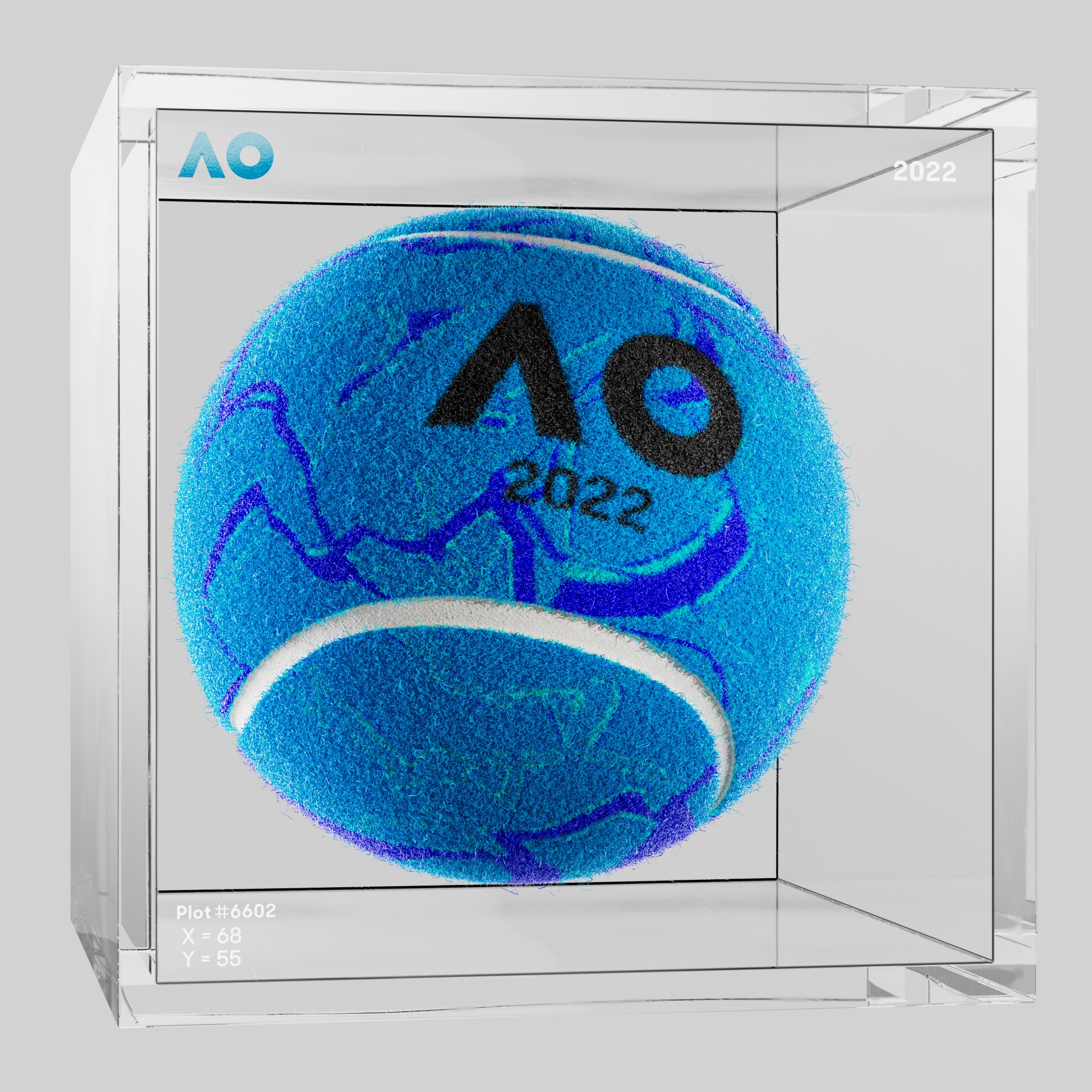 The Australian Open - The Australian Open Art Ball - AO Art Ball #4831 - NFT # 4831