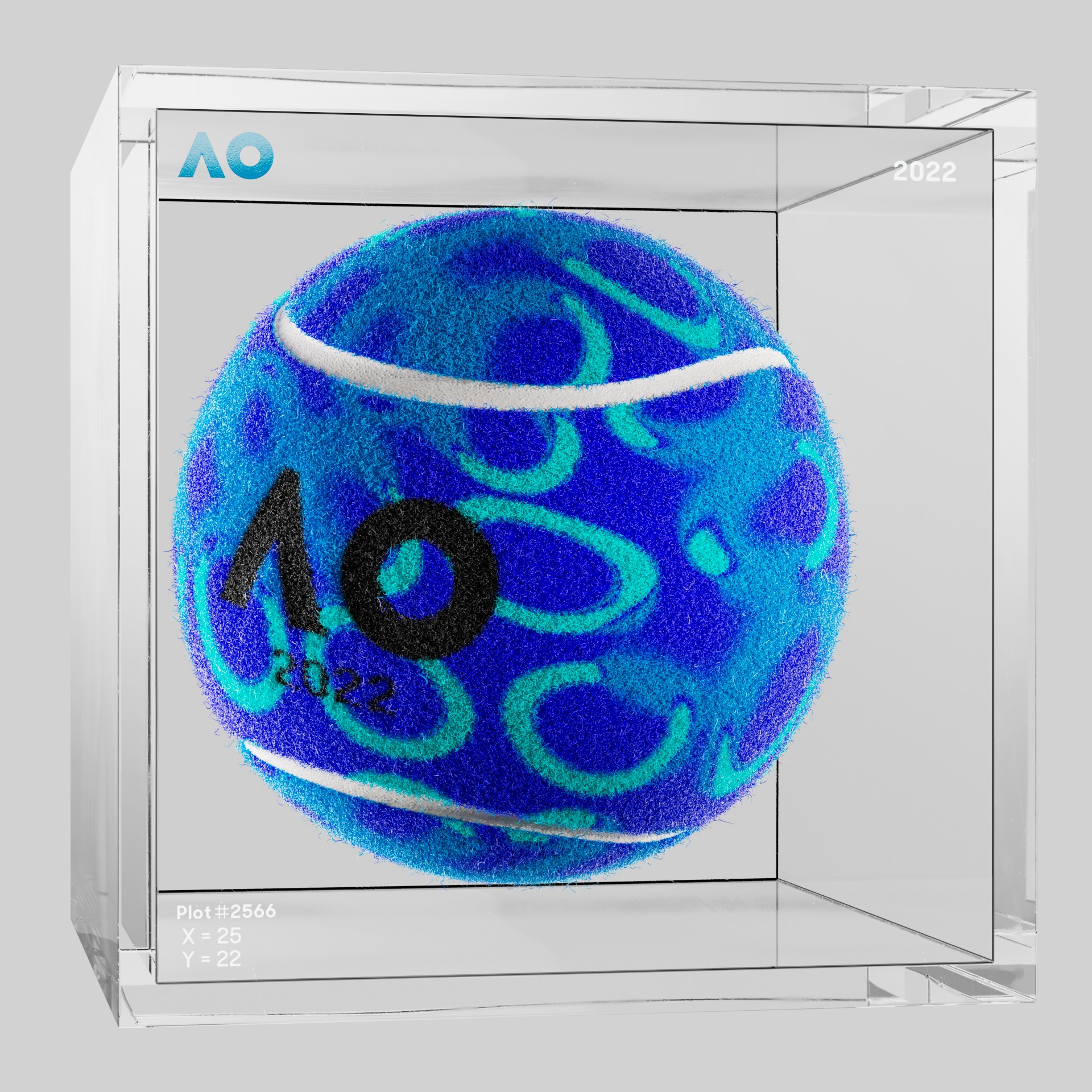 The Australian Open - The Australian Open Art Ball - AO Art Ball #4832 - NFT # 4832