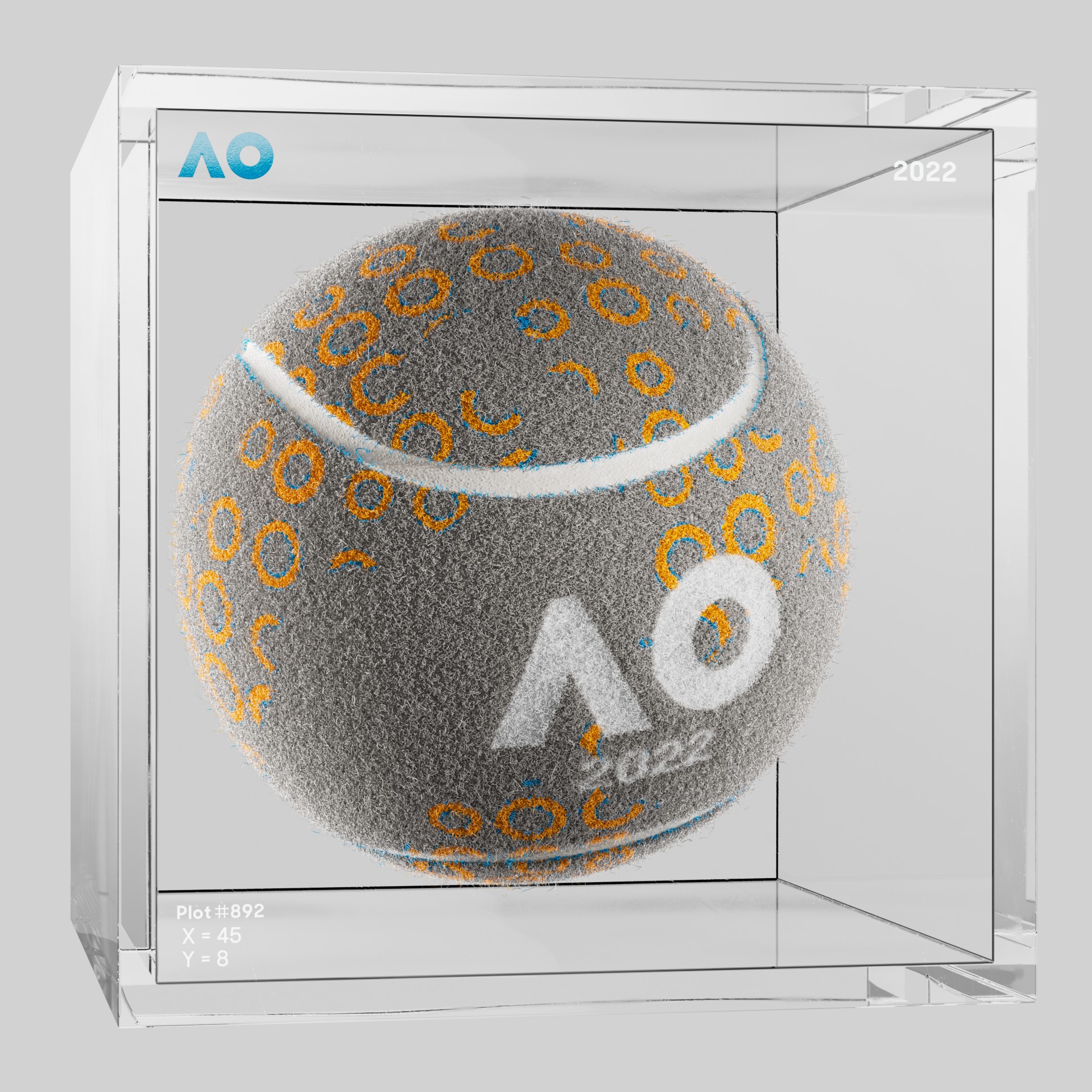 The Australian Open - The Australian Open Art Ball - AO Art Ball #4834 - NFT # 4834