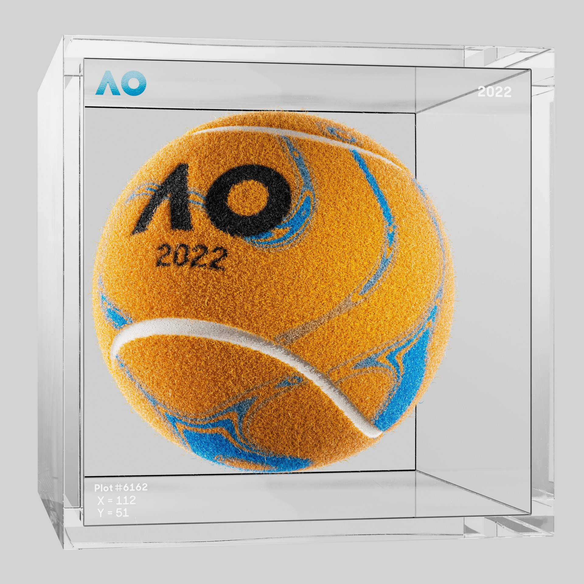 The Australian Open - The Australian Open Art Ball - AO Art Ball #4837 - NFT # 4837
