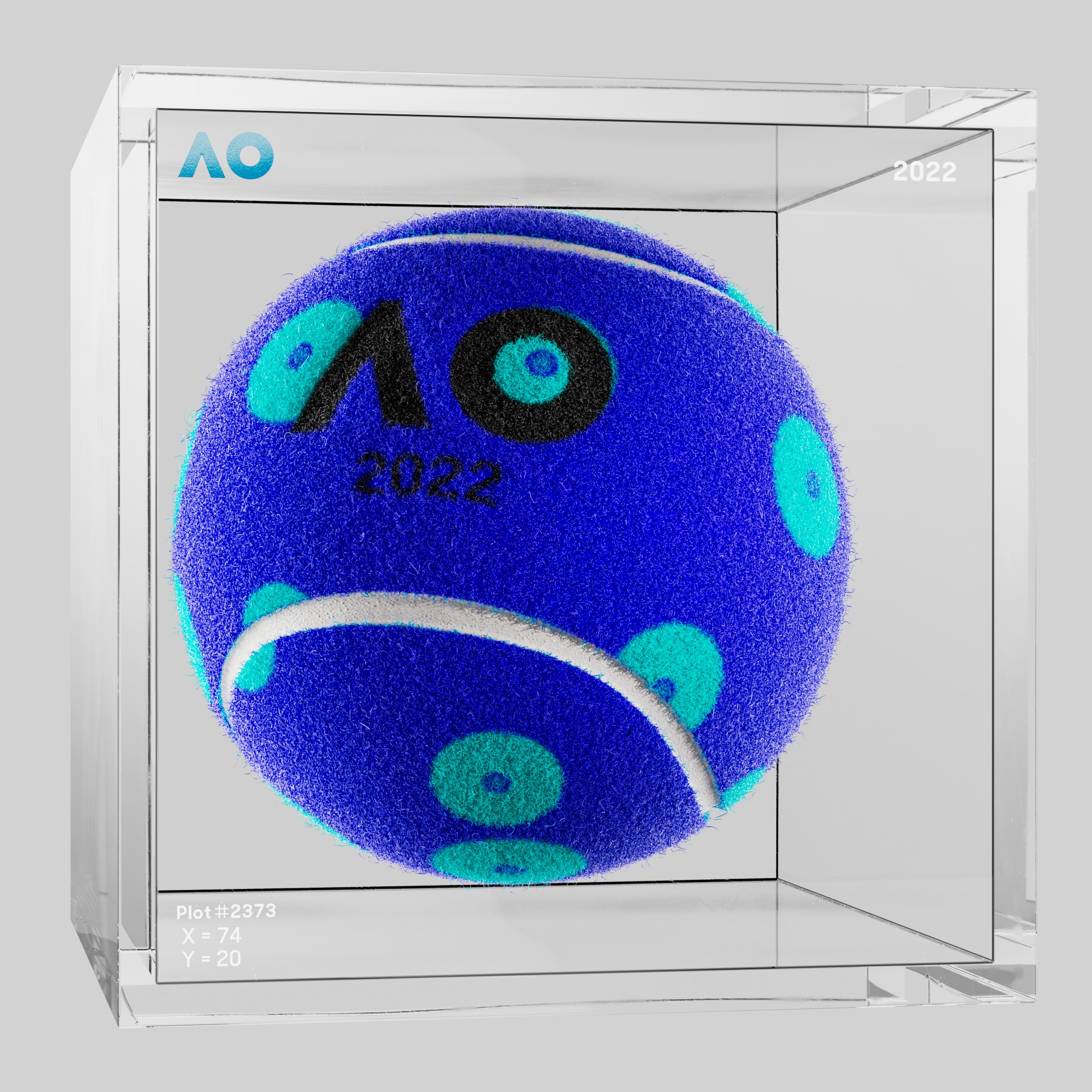 The Australian Open - The Australian Open Art Ball - AO Art Ball #4838 - NFT # 4838