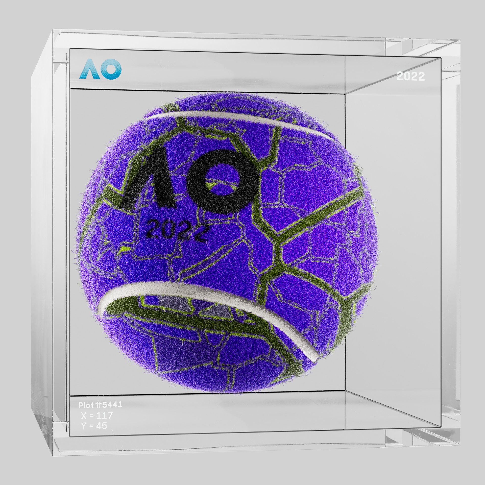 The Australian Open - The Australian Open Art Ball - AO Art Ball #4840 - NFT # 4840