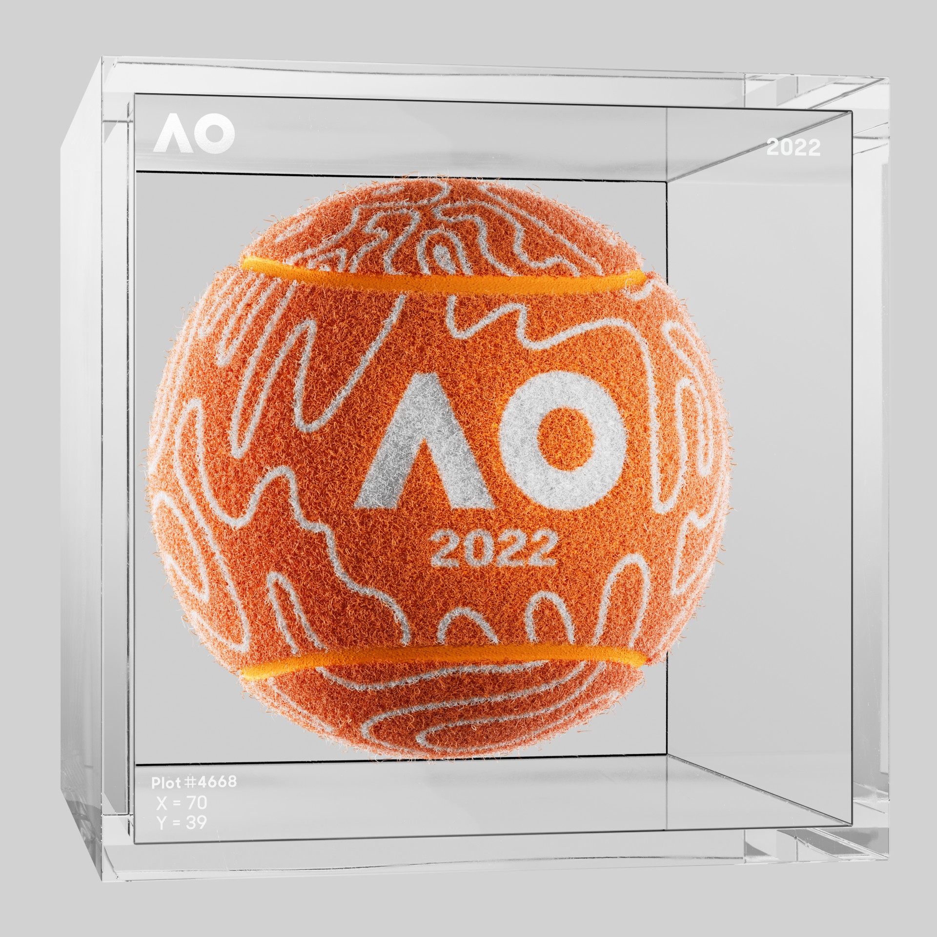 The Australian Open - The Australian Open Art Ball - AO Art Ball #4841 - NFT # 4841