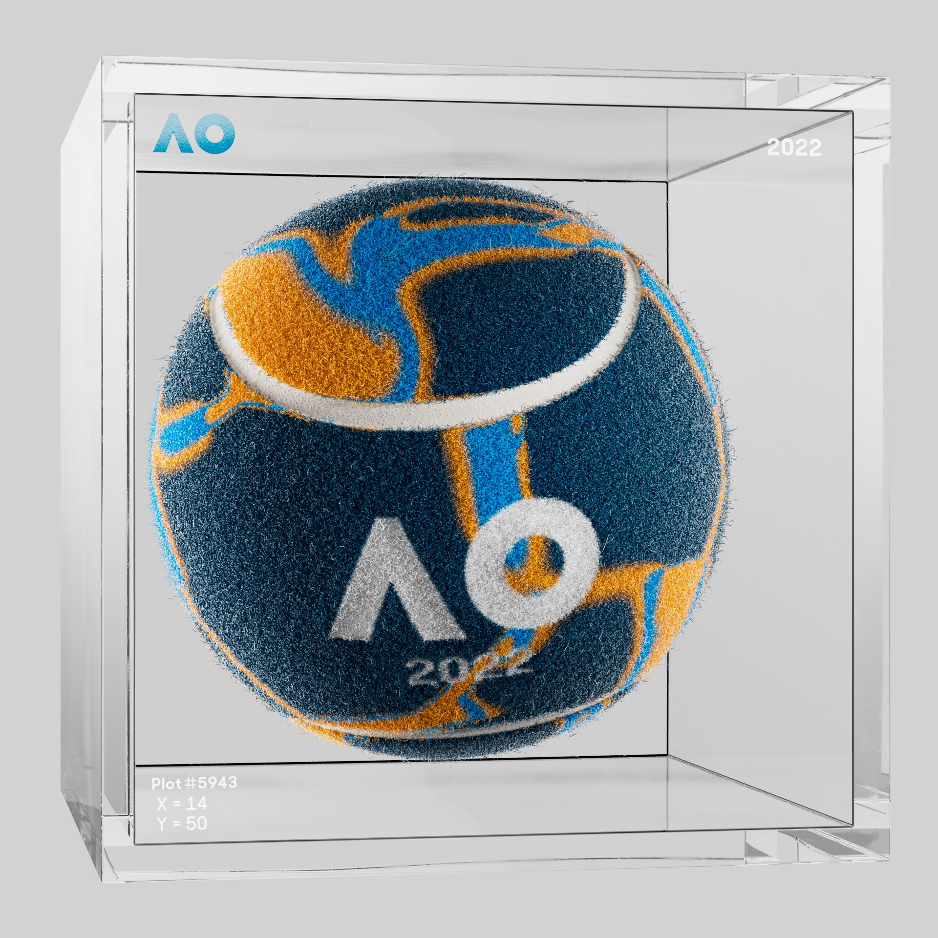 The Australian Open - The Australian Open Art Ball - AO Art Ball #4846 - NFT # 4846