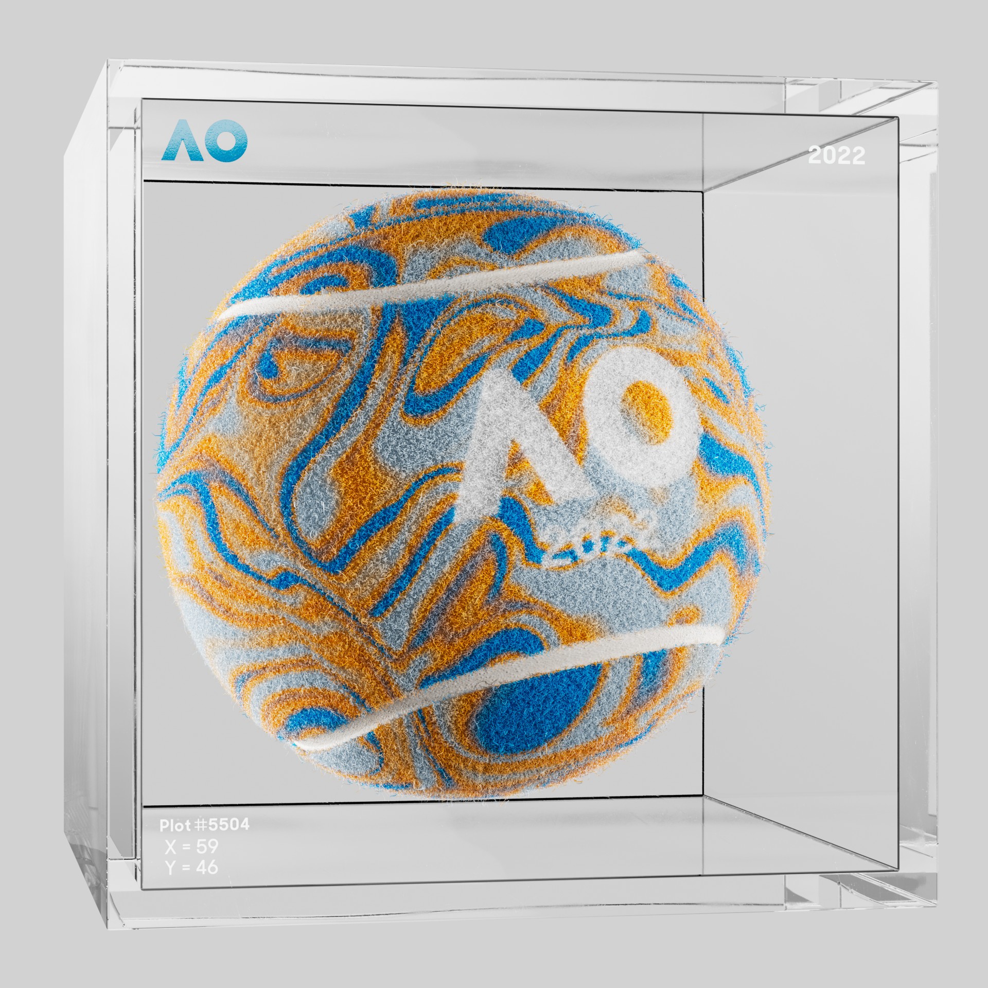 The Australian Open - The Australian Open Art Ball - AO Art Ball #4848 - NFT # 4848