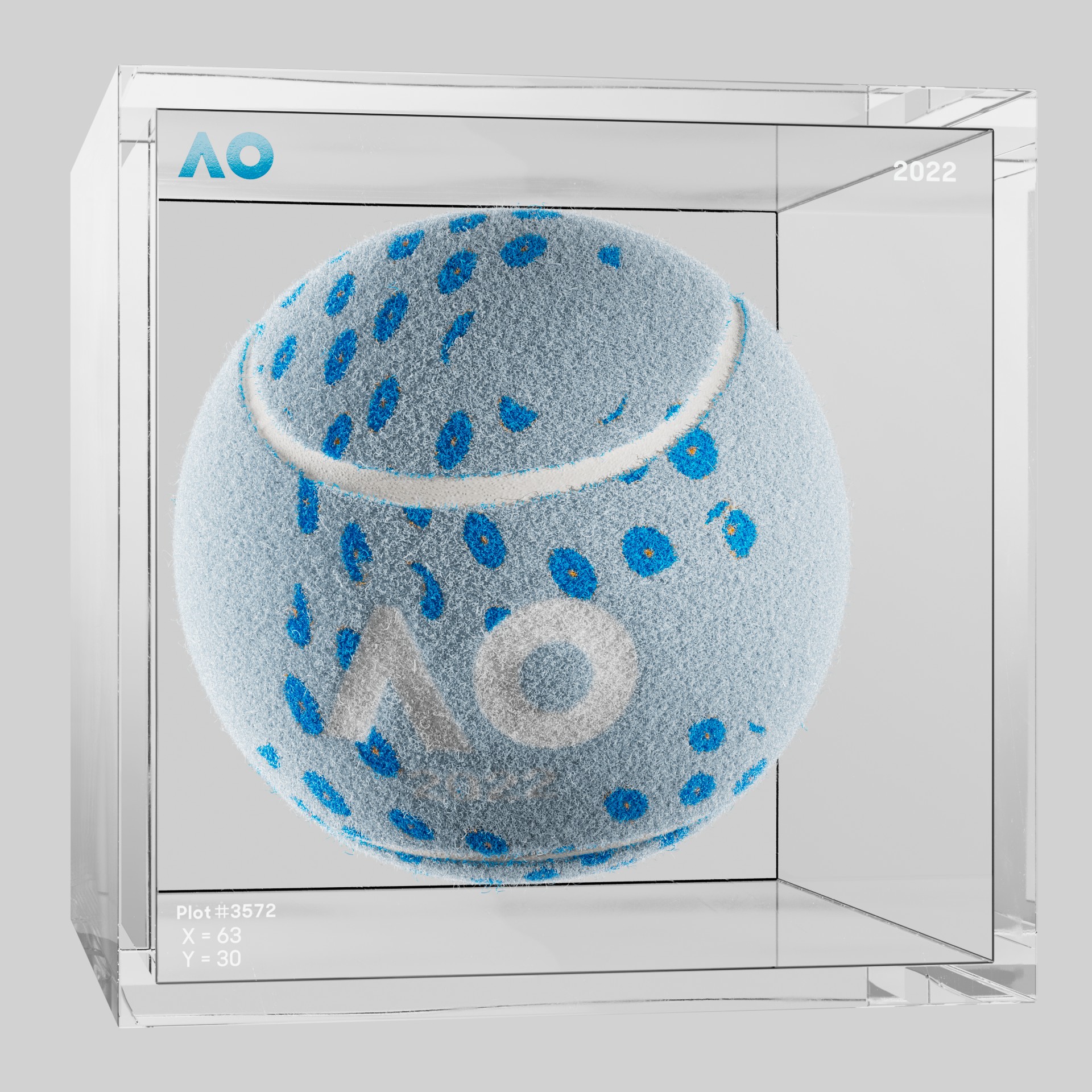 The Australian Open - The Australian Open Art Ball - AO Art Ball #4849 - NFT # 4849