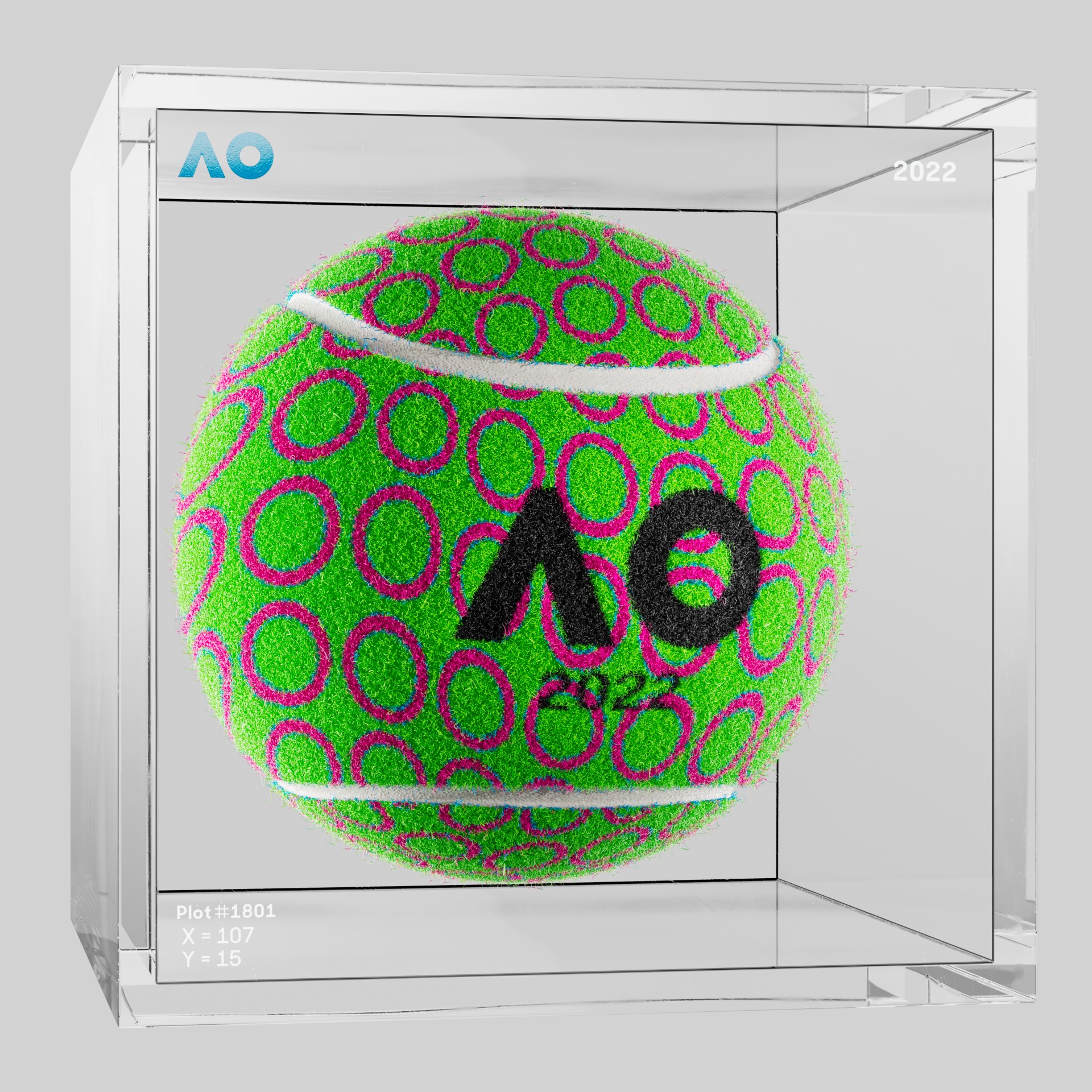 The Australian Open - The Australian Open Art Ball - AO Art Ball #485 - NFT # 485