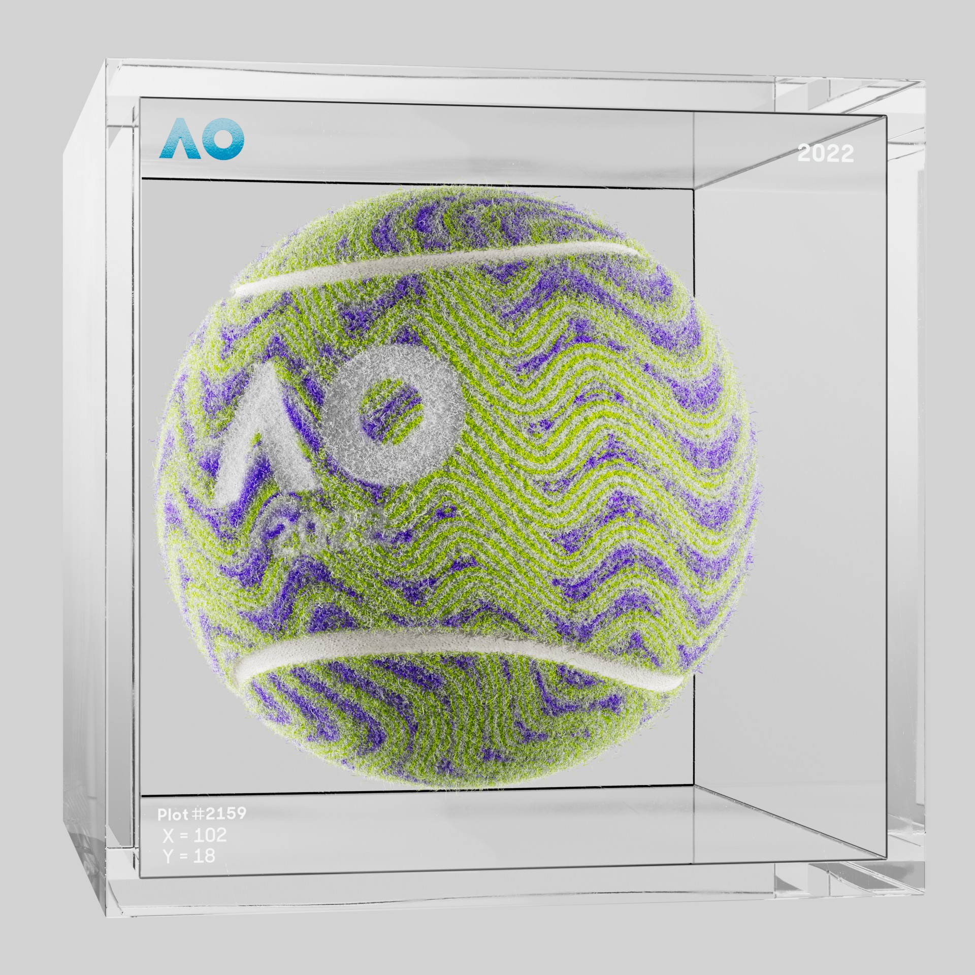 The Australian Open - The Australian Open Art Ball - AO Art Ball #4851 - NFT # 4851