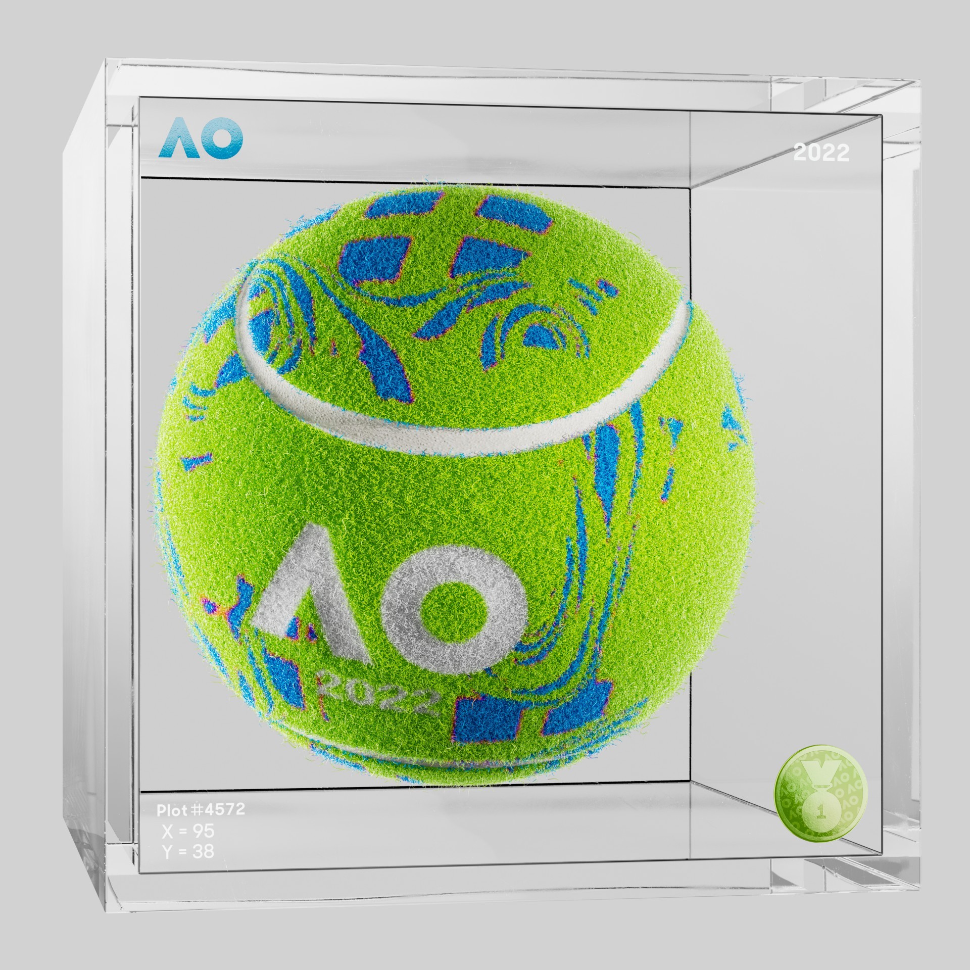 The Australian Open - The Australian Open Art Ball - AO Art Ball #4852 - NFT # 4852