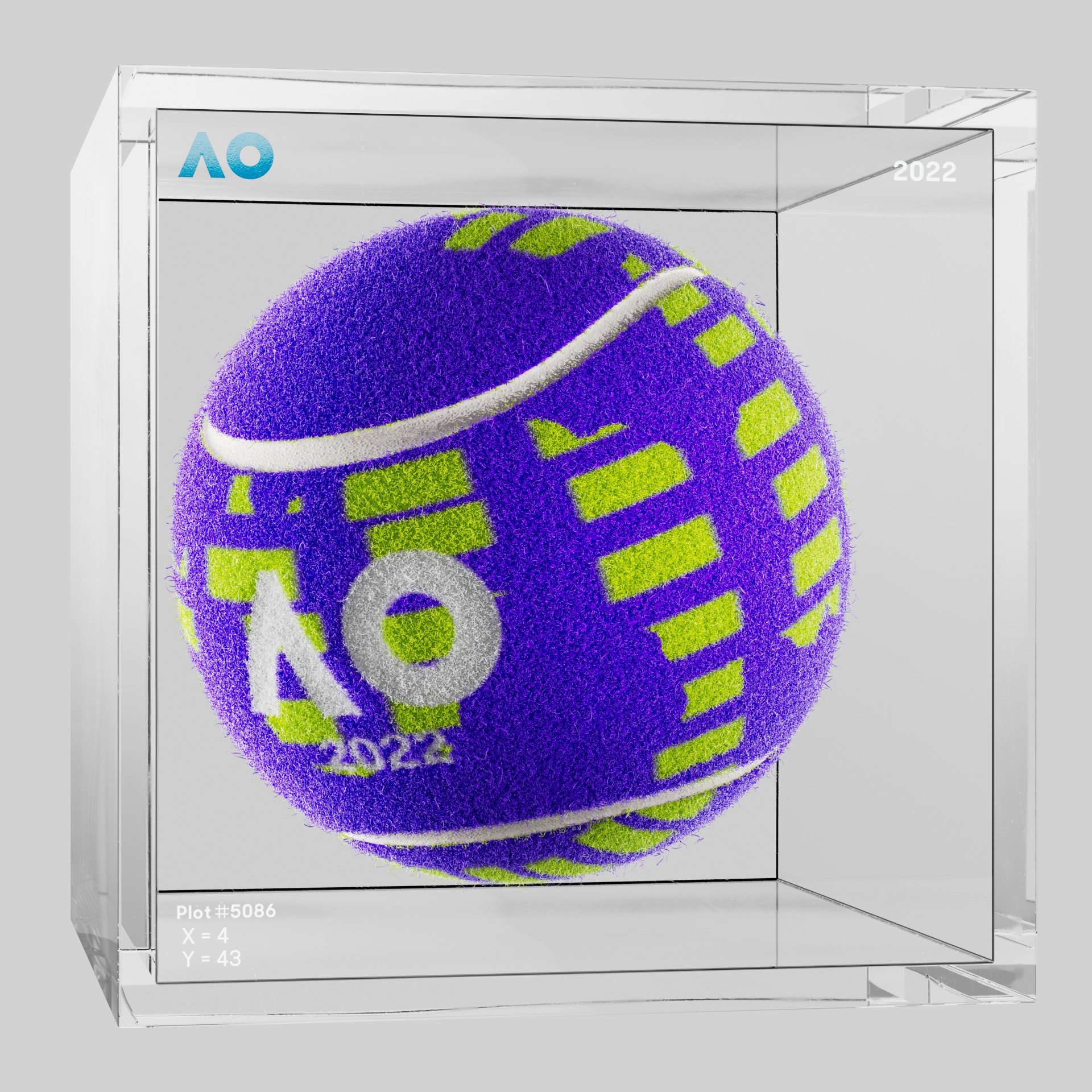 The Australian Open - The Australian Open Art Ball - AO Art Ball #4853 - NFT # 4853