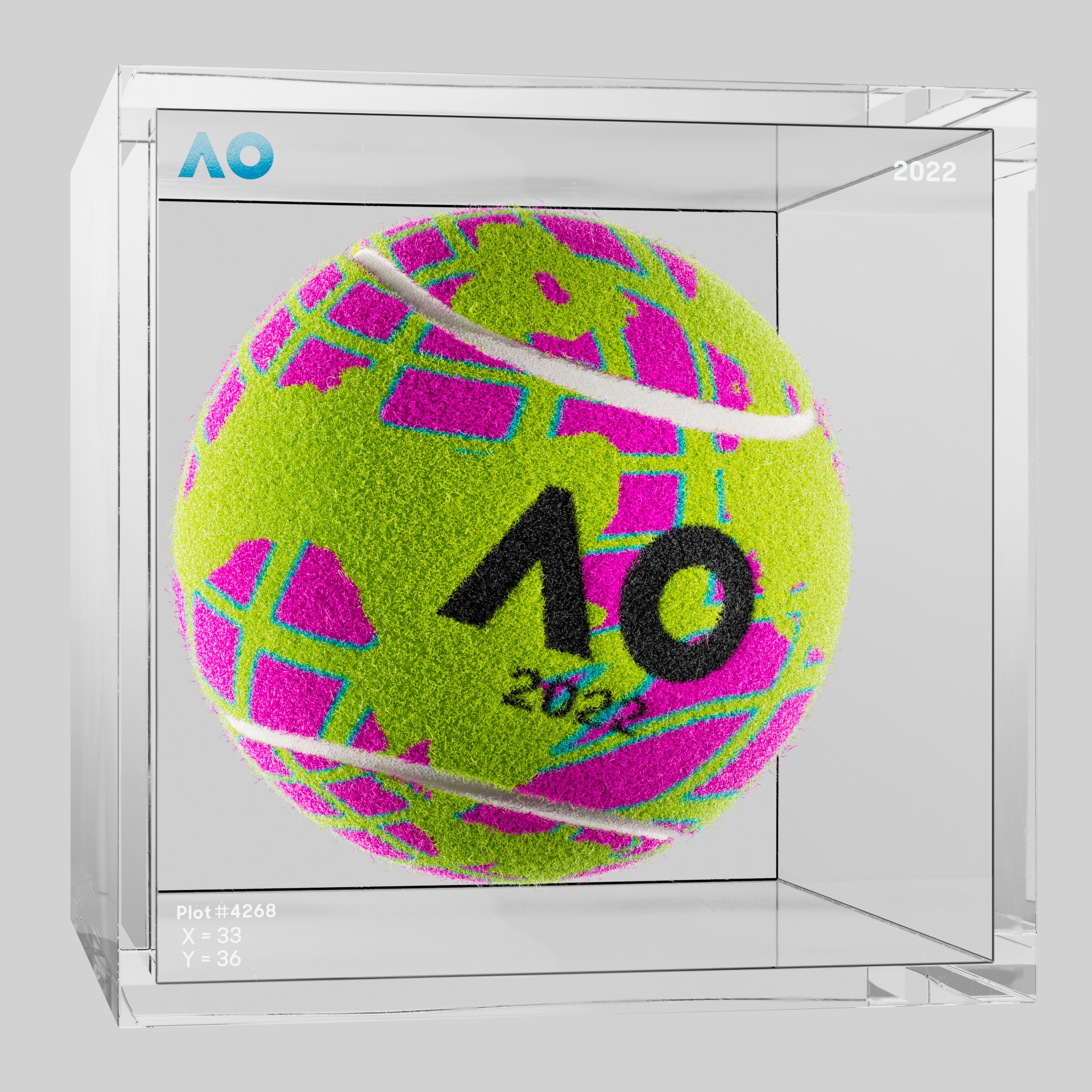 The Australian Open - The Australian Open Art Ball - AO Art Ball #4856 - NFT # 4856