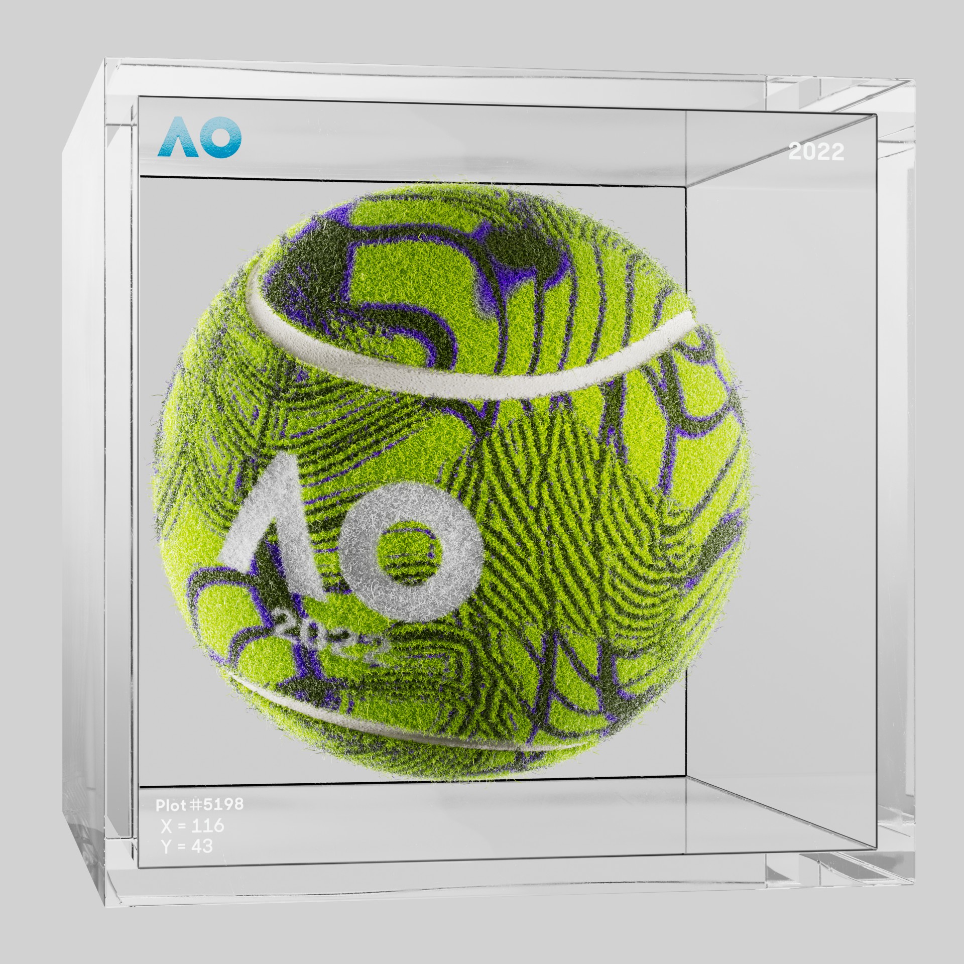 The Australian Open - The Australian Open Art Ball - AO Art Ball #4857 - NFT # 4857