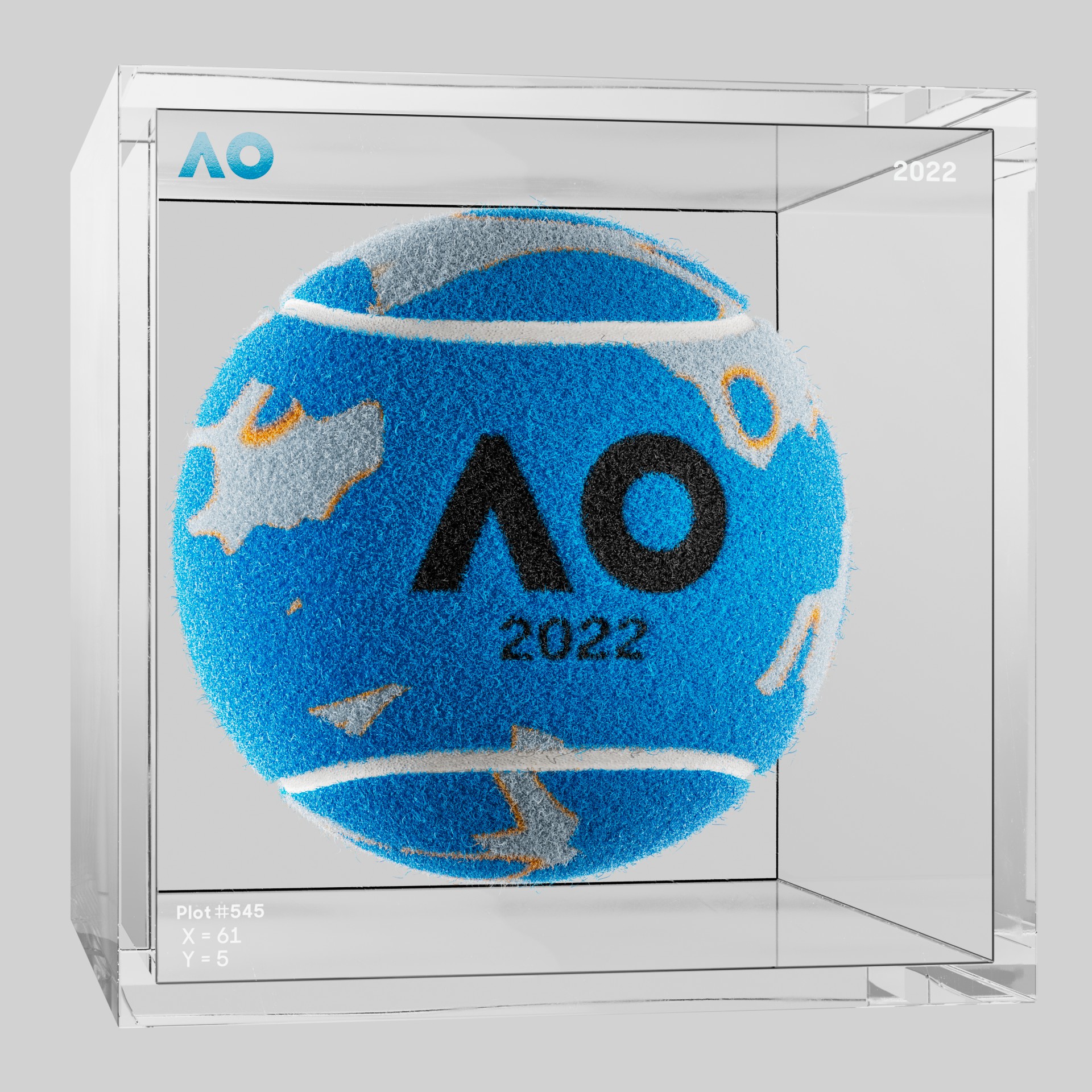 The Australian Open - The Australian Open Art Ball - AO Art Ball #4858 - NFT # 4858