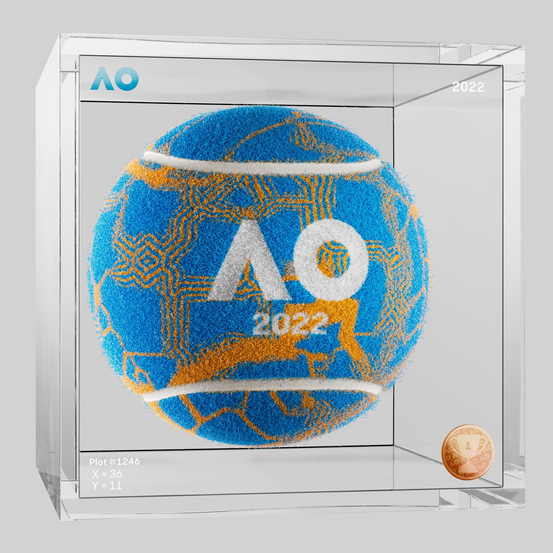 The Australian Open - The Australian Open Art Ball - AO Art Ball #4862 - NFT # 4862