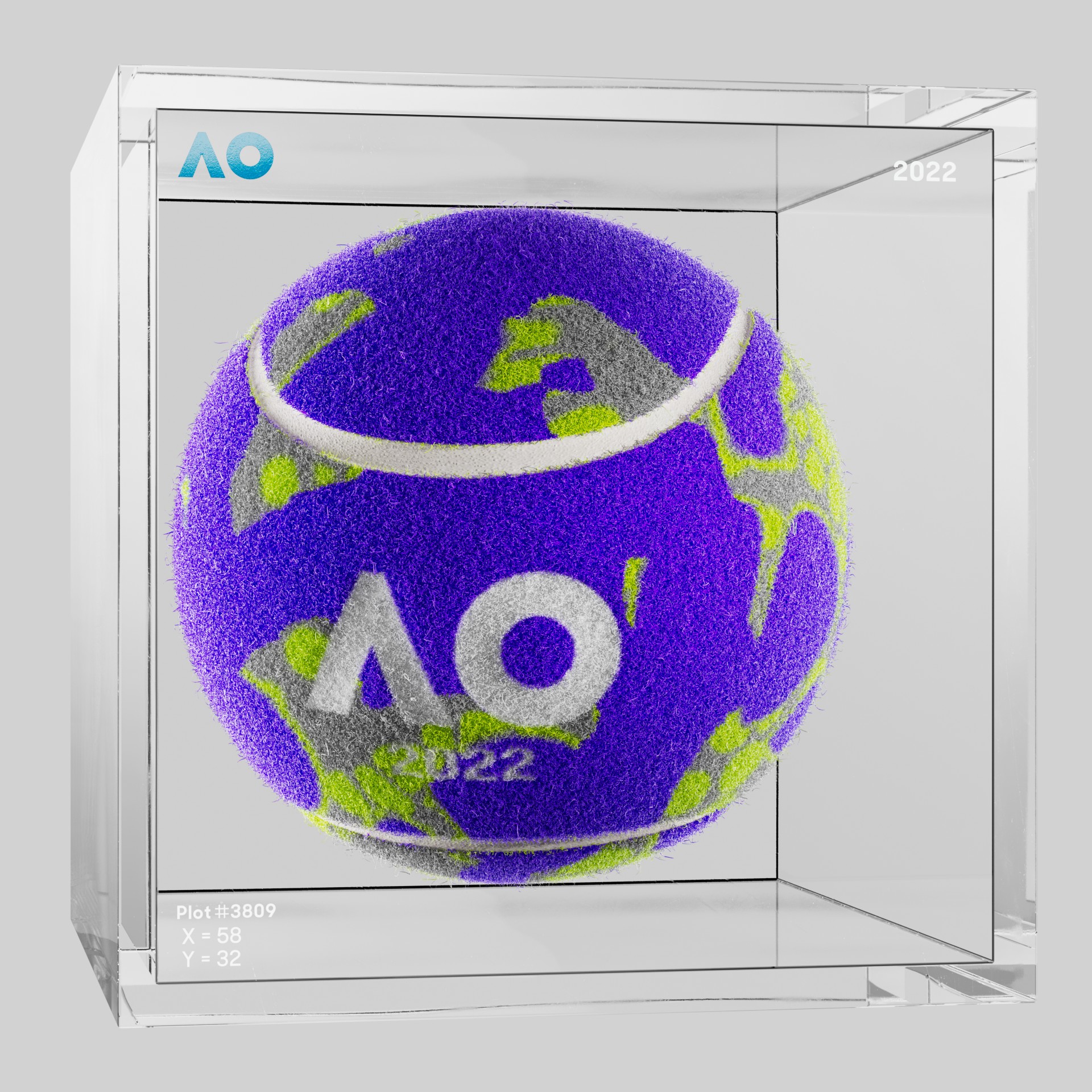 The Australian Open - The Australian Open Art Ball - AO Art Ball #4865 - NFT # 4865