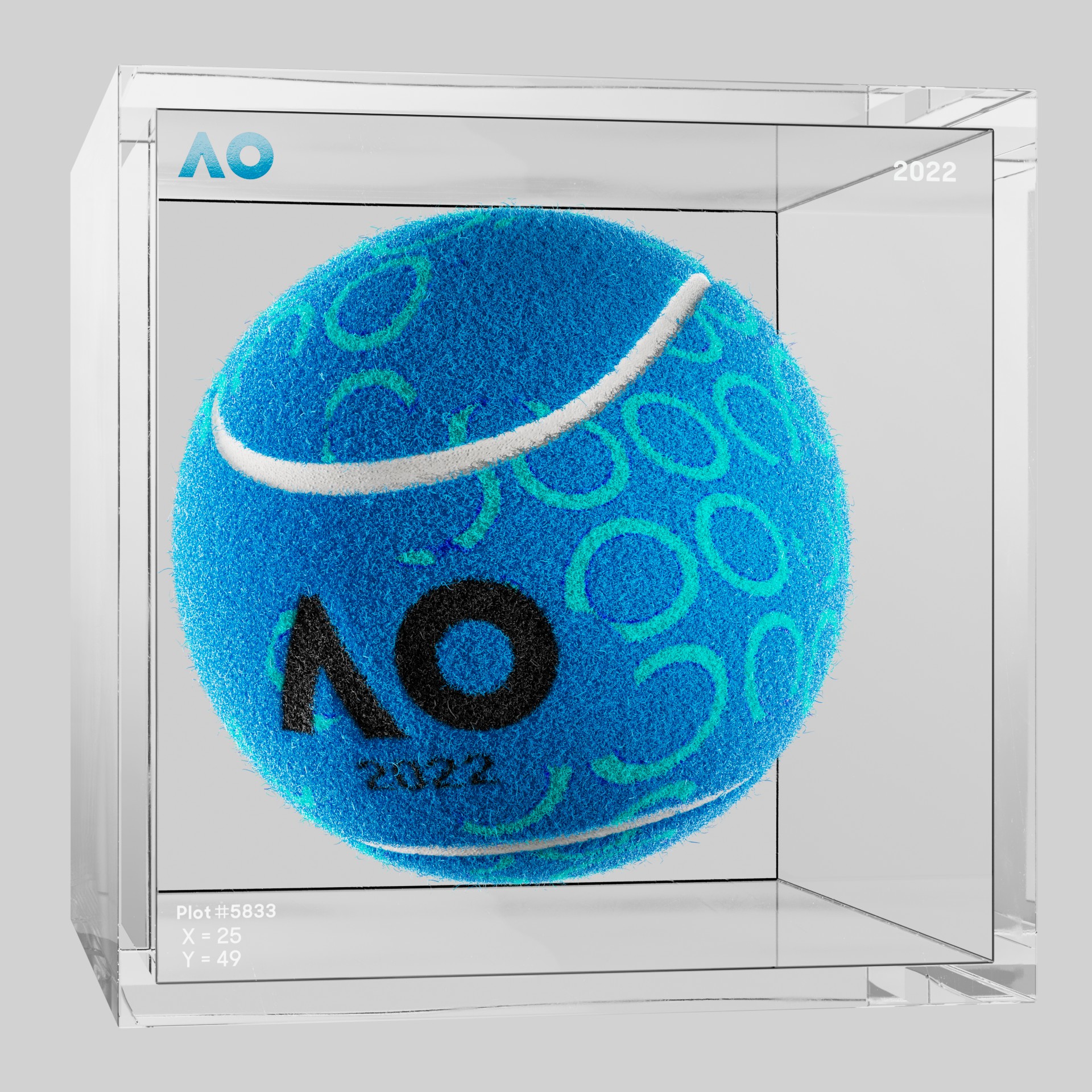 The Australian Open - The Australian Open Art Ball - AO Art Ball #4871 - NFT # 4871