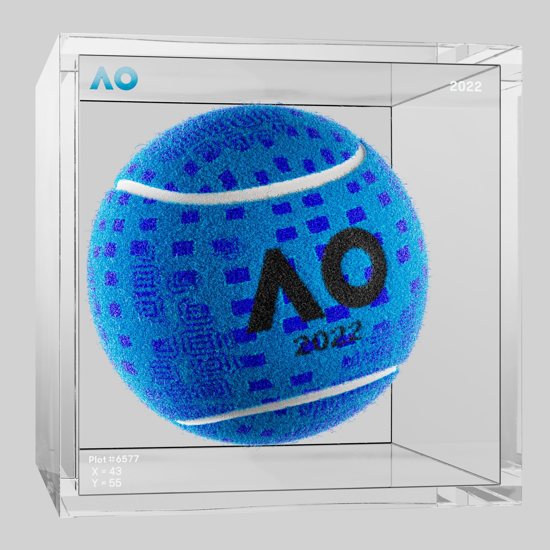 The Australian Open - The Australian Open Art Ball - AO Art Ball #4873 - NFT # 4873