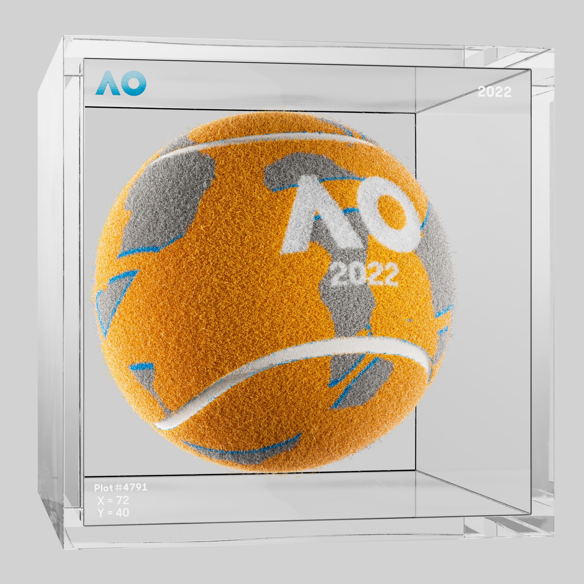 The Australian Open - The Australian Open Art Ball - AO Art Ball #4875 - NFT # 4875