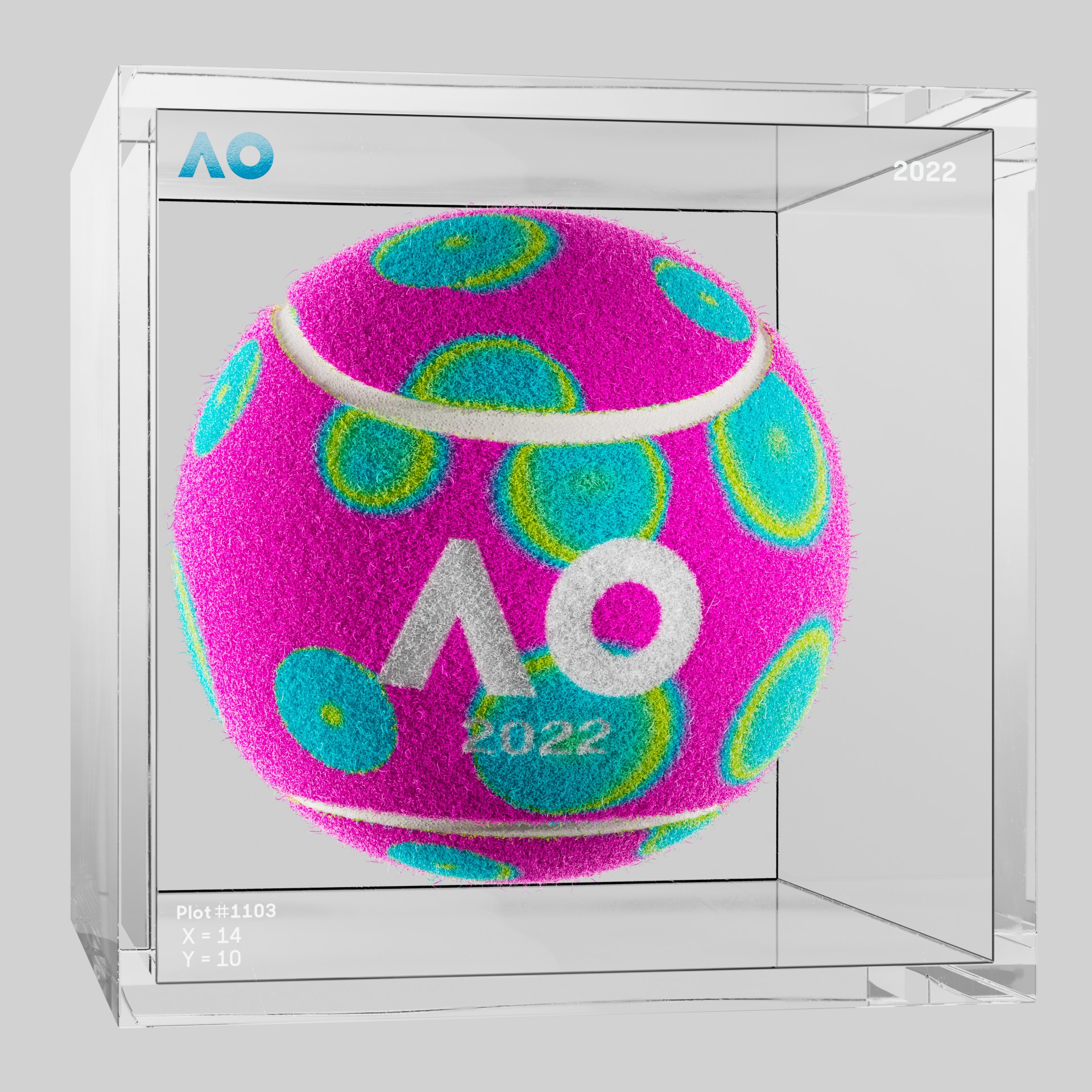 The Australian Open - The Australian Open Art Ball - AO Art Ball #4877 - NFT # 4877